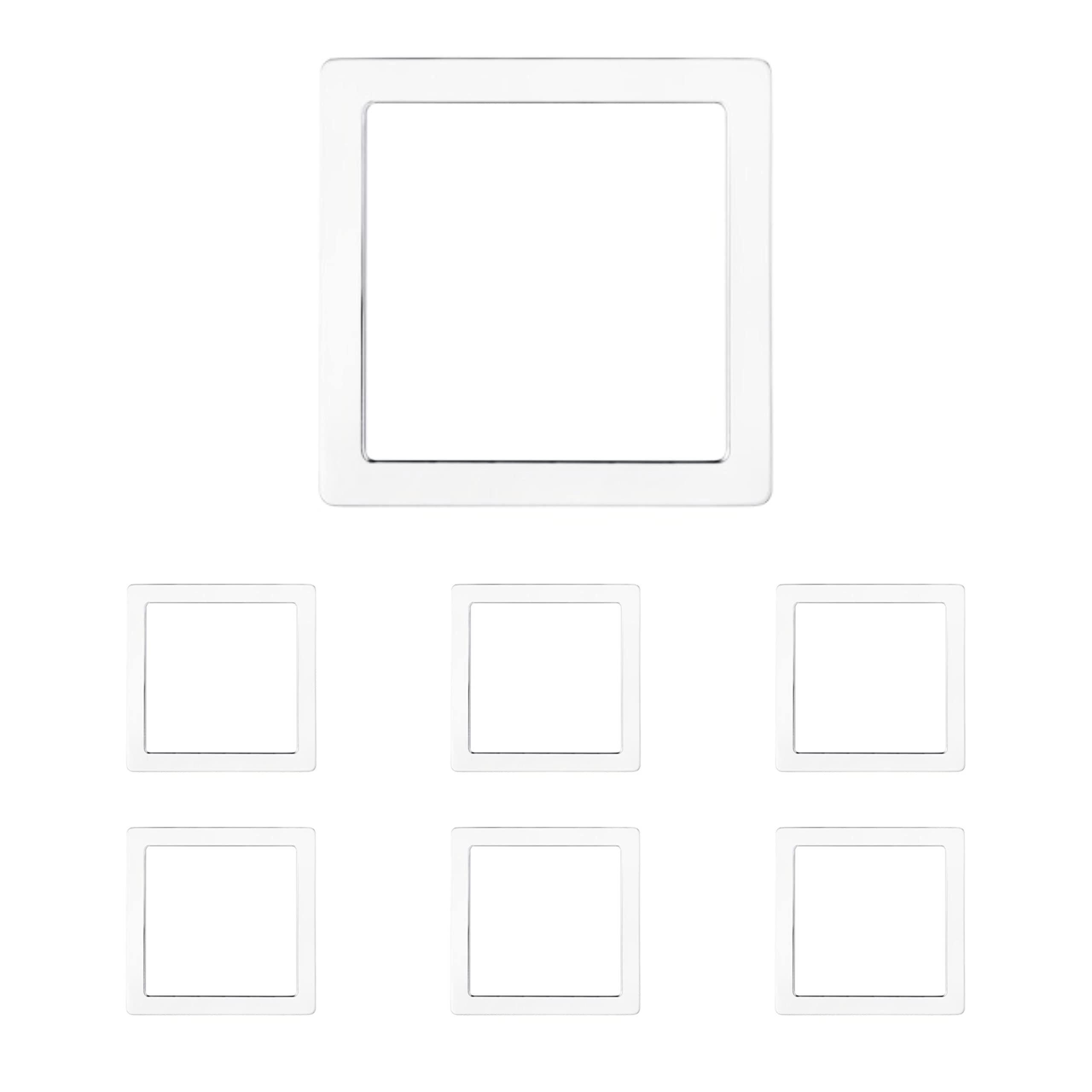 Custom Sized White Acrylic Goof Rings for Recessed Downlights - .080