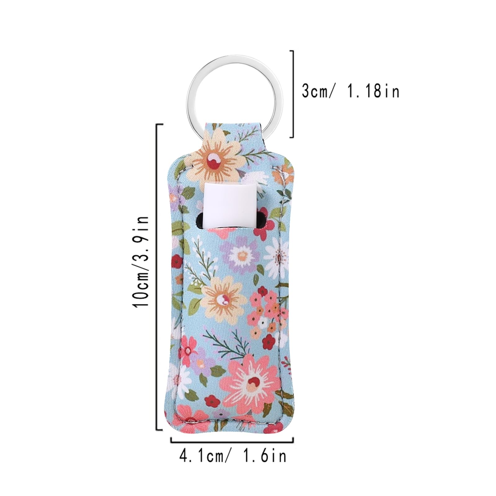 Cute Lip Balm Keychain Holder with Clip - COOKOOKY Chapstick Holder for Keys, Perfect for Travel, Gym, and Everyday Use