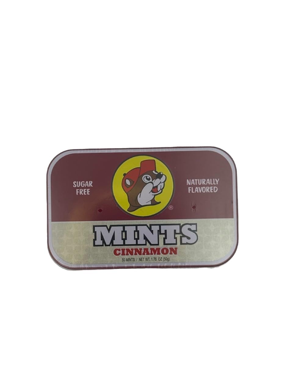 Buc-ee's Sugar Free & Gluten Free Cinnamon Mints - 6 Pack - Fresh Breath Mints for Travel, Work & After Meals