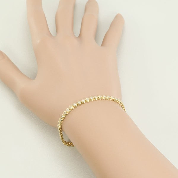 18K Yellow Gold Diamond Bracelet for Women - Elegant & Luxurious Tennis Bracelet - Perfect for Weddings, Anniversaries & Special Occasions