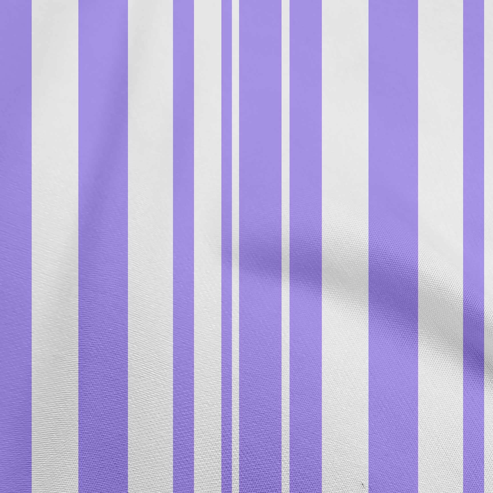 oneOone Cotton Flex Medium Purple Fabric with Stripes - 40 Inch Wide Printed Sewing Fabric by The Yard for DIY Clothing & Crafts | Perfect for Dresses, Quilts, and Home Decor Projects