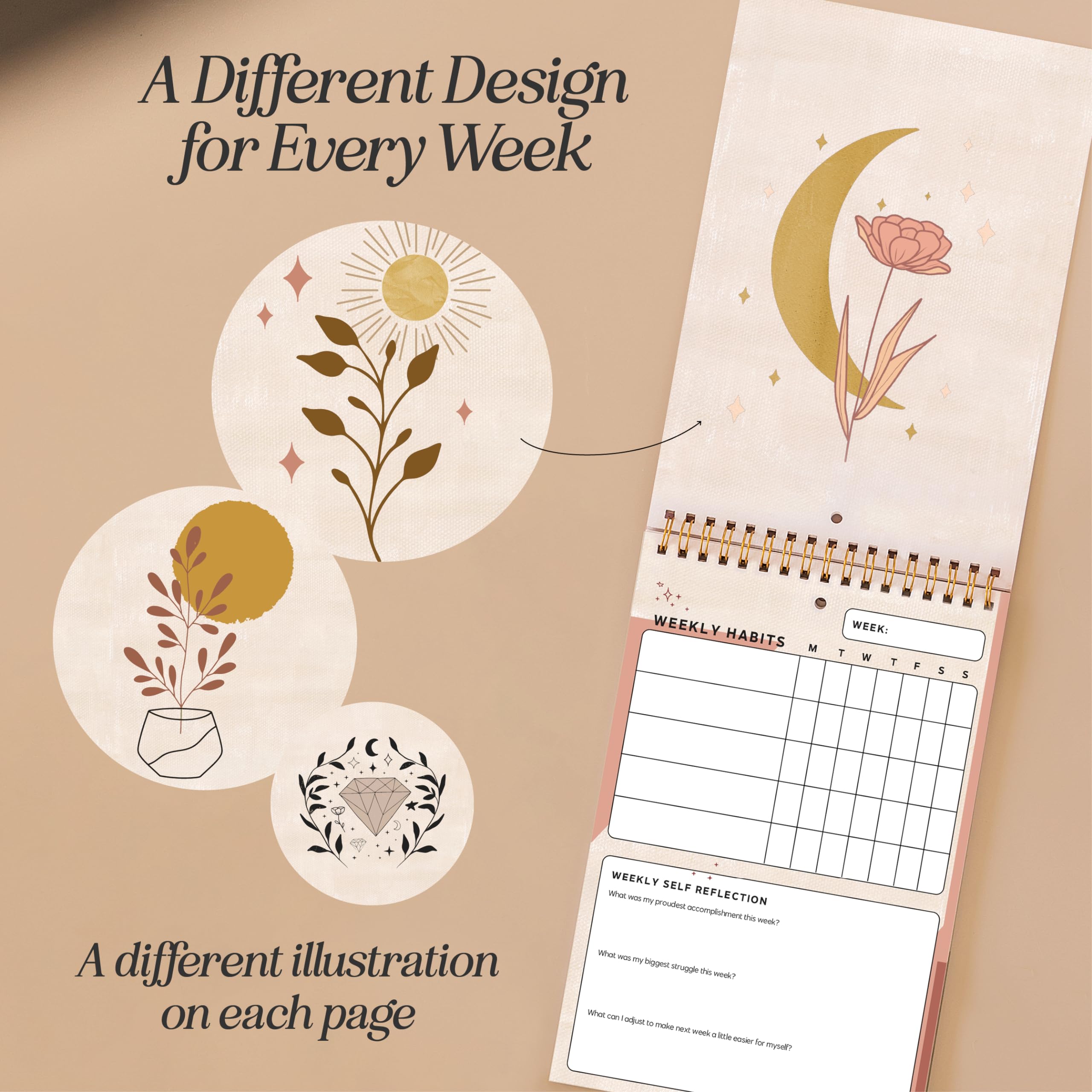 I Know Collection Weekly Habit Tracker & Planner - Goal Setting Journal, Daily Habit Calendar Notebook for Productivity & Self-Improvement | Perfect for Work, Fitness, Mindfulness & Personal Growth