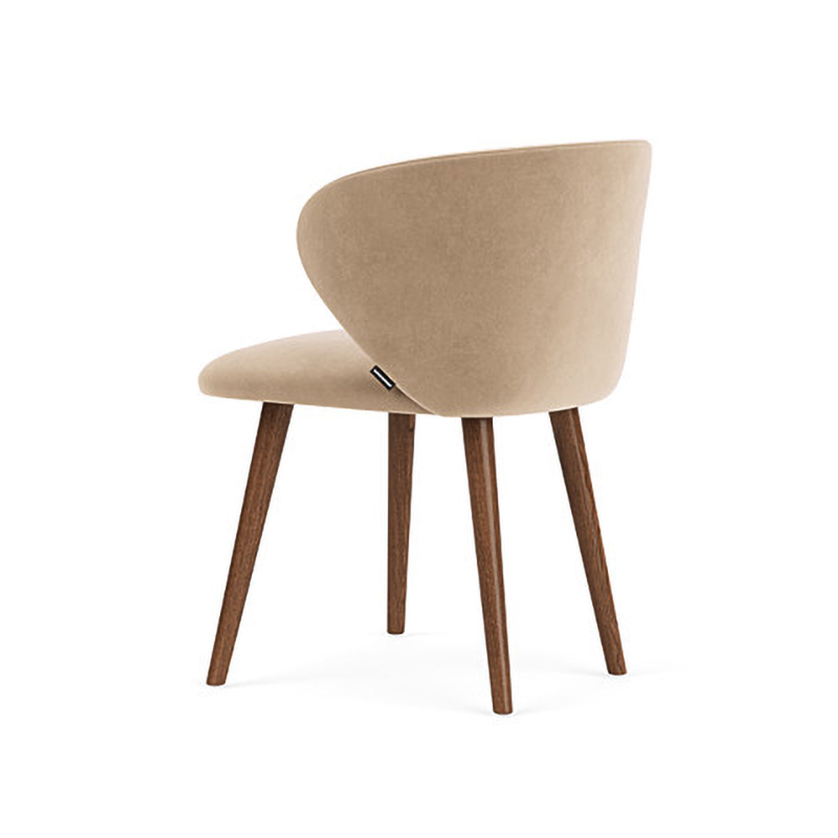 Ellie Velvet Dining Chair - Upholstered Modern Accent Chair for Kitchen, Dining Room & Home Decor - Soft & Comfortable Seating for Entertaining & Relaxing