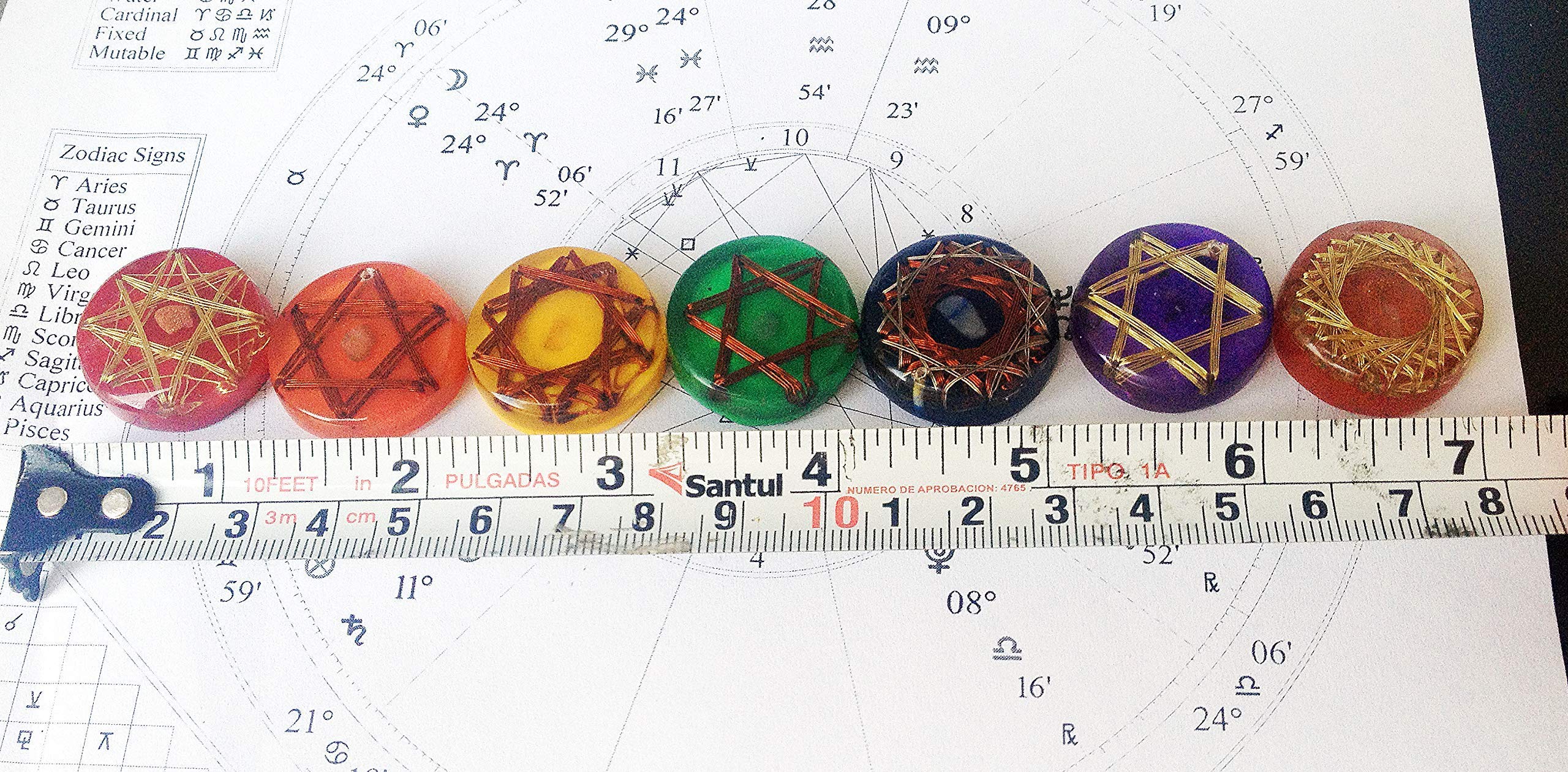 7 Chakras Nano Healing Stones for Meditation & Relaxation