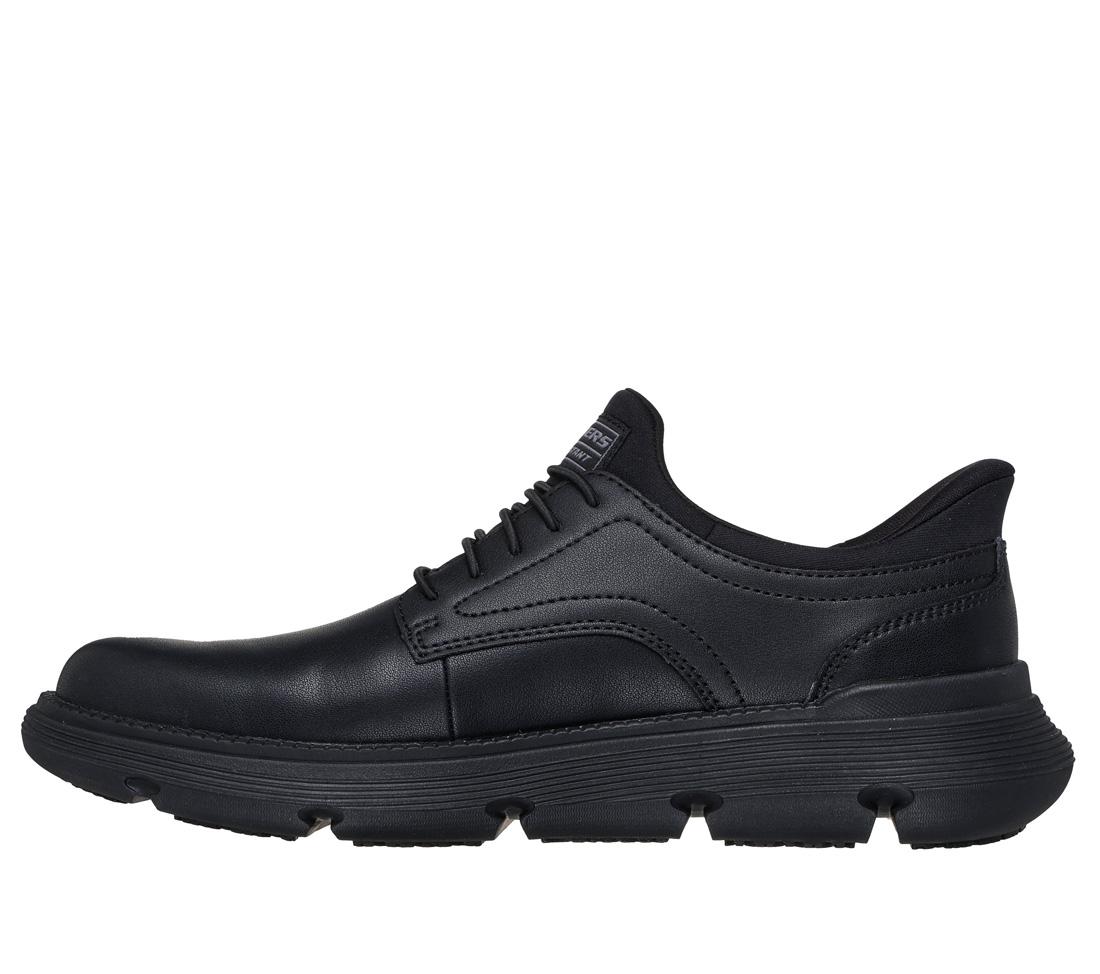 Slip Resistant Work Shoes for Men - Garza Sr Non-Slip Black Safety Shoes for Restaurant, Kitchen & Hospital Workers