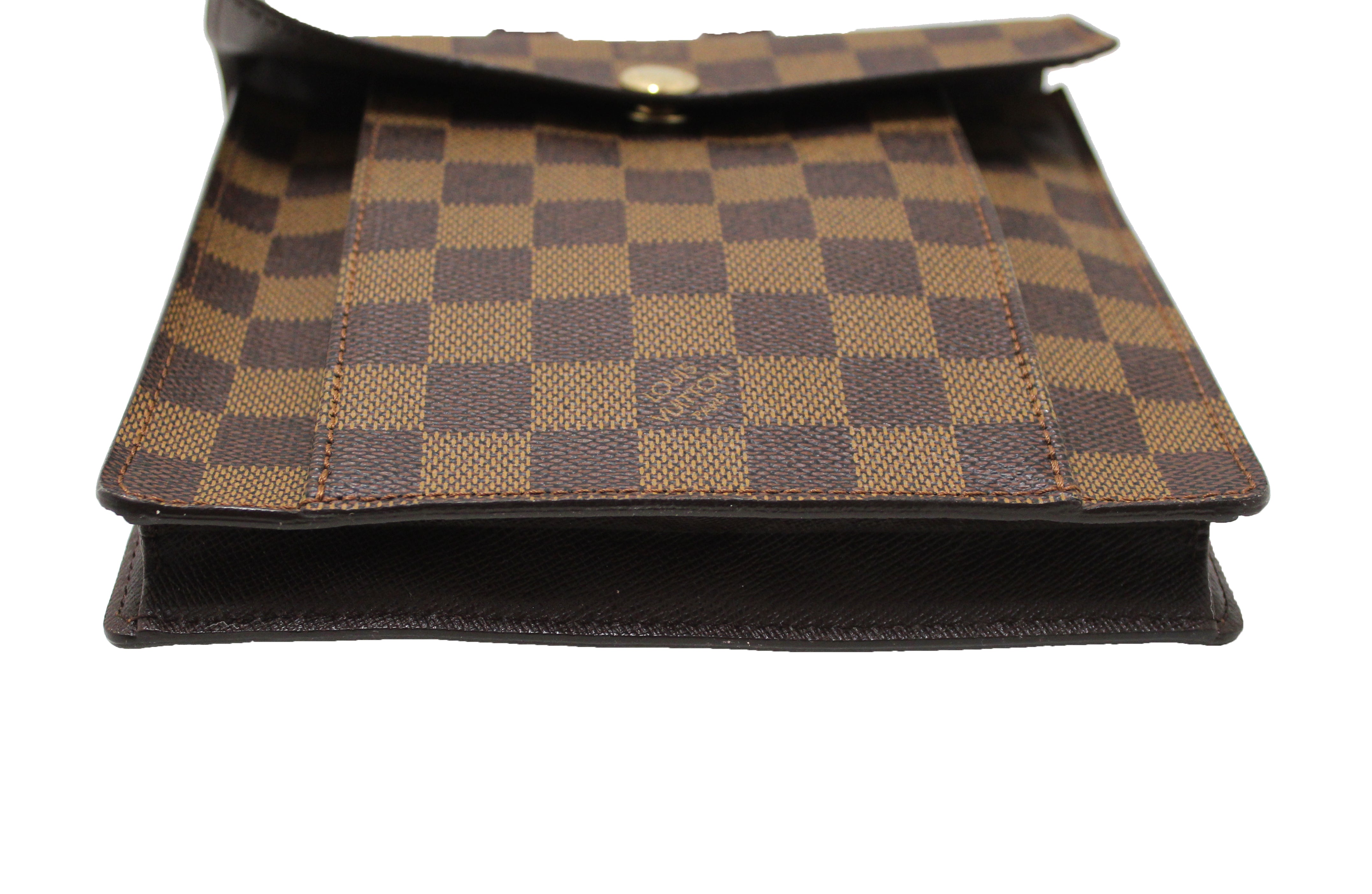 Authentic Louis Vuitton Damier Ebene Pimlico Messenger Bag for Men - Genuine Leather Crossbody Shoulder Bag - Perfect for Work, Travel & Daily Use