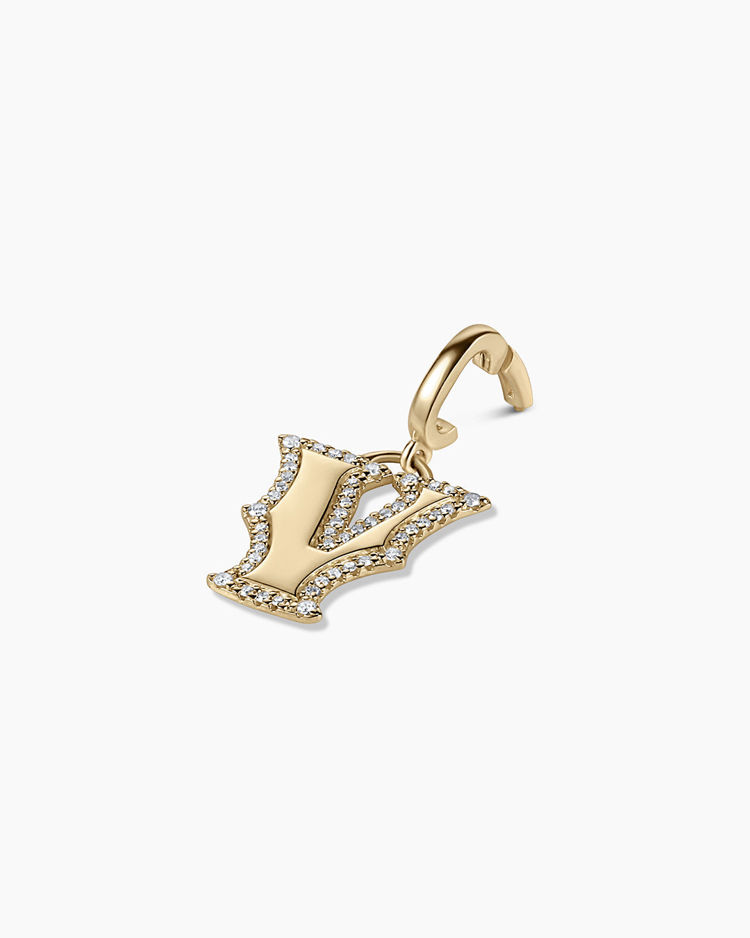 Diamond Era Alphabet Charm Pendant - A-Z Initial Letter Necklace for Women, Personalized Jewelry Gift for Her - Perfect for Birthdays, Anniversaries, and Special Occasions