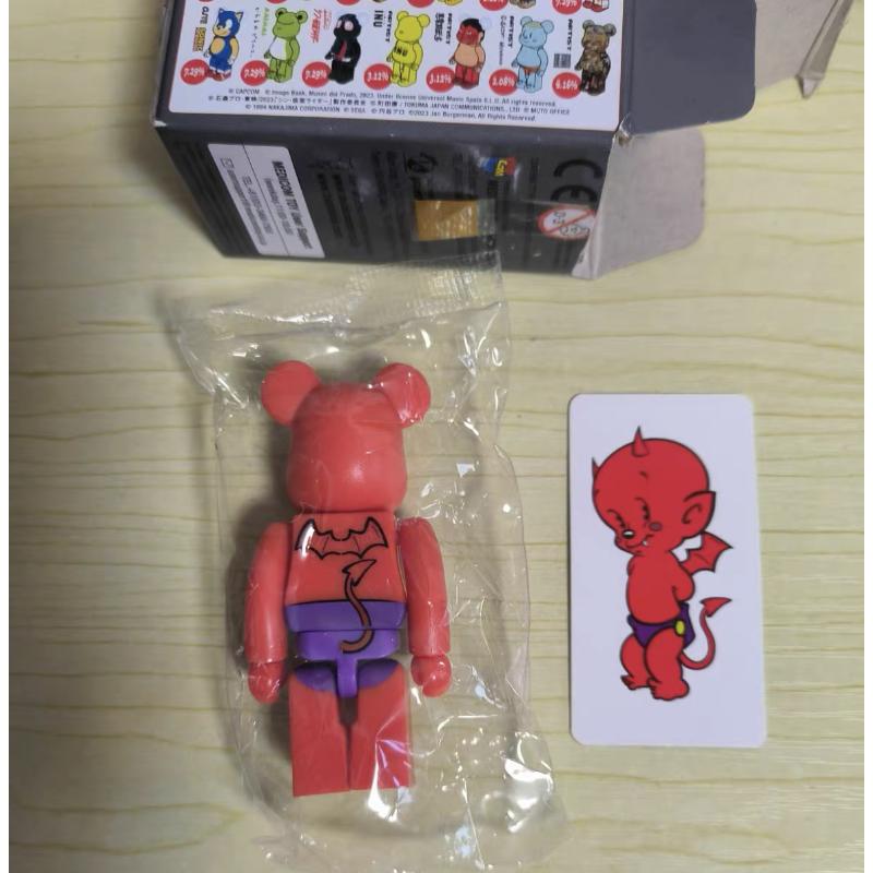 Bearbrick Series 46 Secret Devil Saint Mxxxxxx Variant 100% Collectible Art Toy - Limited Edition Designer Figure for Display & Investment - Perfect for Home Decor, Office Display, and Anime Collectors