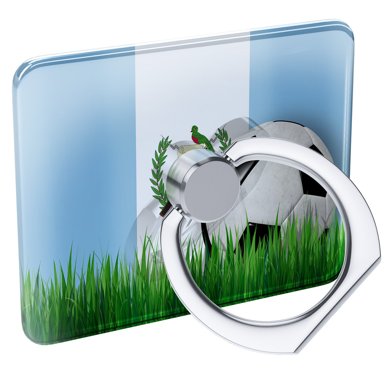 Guatemala Soccer Team Flag Cell Phone Ring Holder - Collapsible Grip & Stand by Neonblond - Perfect for Fans, Travel, and Game Day Accessories