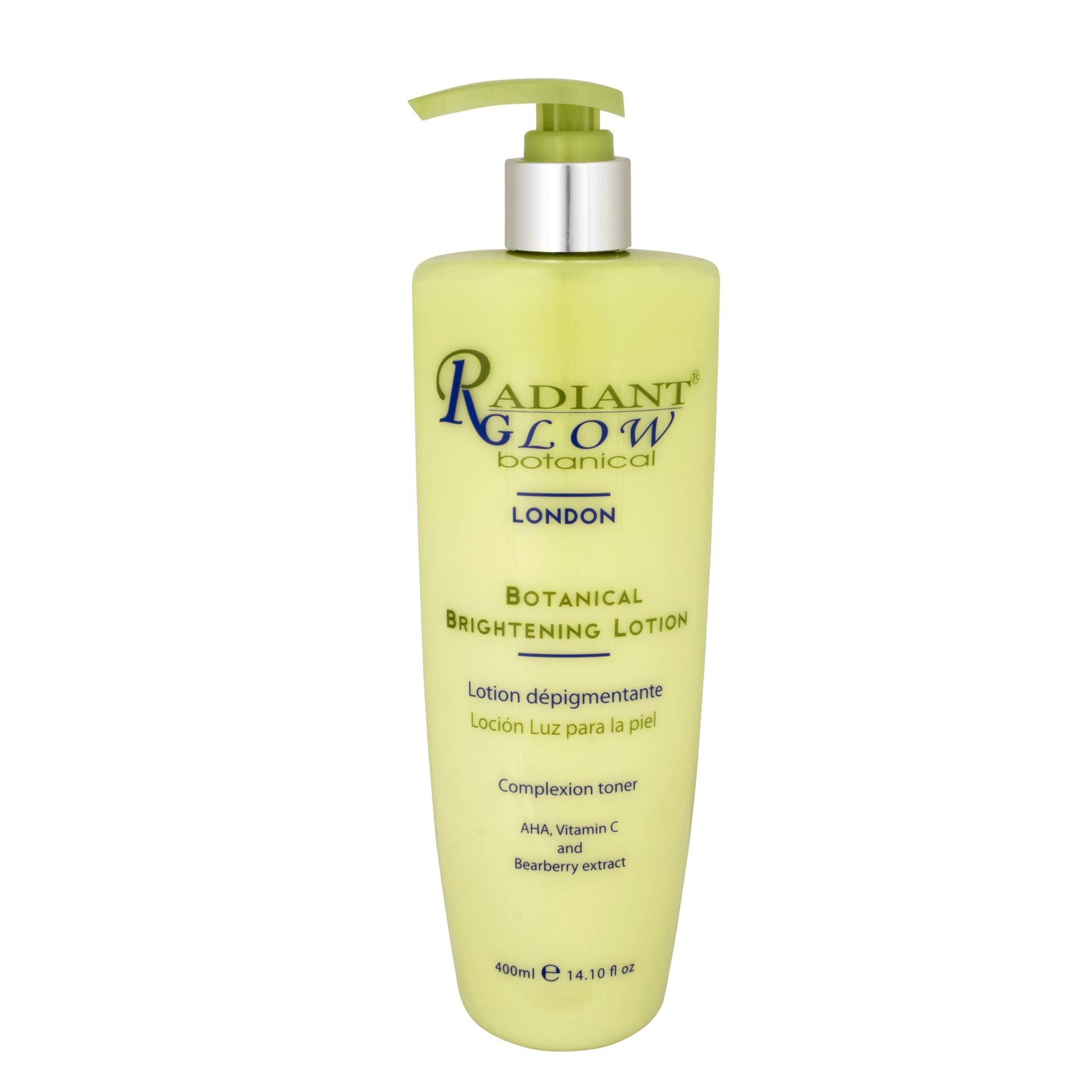 Radiant Glow Botanical Brightening Lotion - 400ml | Natural Skin Brightener with Vitamin C | Perfect for Daily Hydration & Evening Skincare Routine