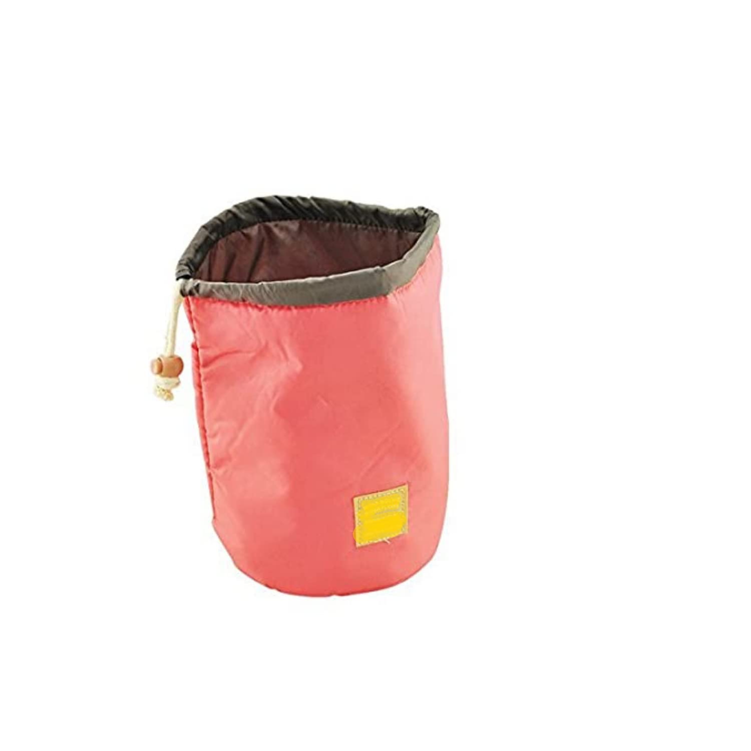 Round Makeup Bag for Travel - Spiritual House Cosmetic Pouch with Barrel Design | Waterproof Toiletry Bag for Girls & Women | Perfect for Gym, Vacation & Daily Organizer