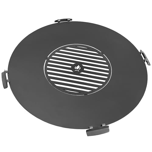 40-Inch Stainless Steel Cooking Grill Plate for Fire Pits & Outdoor Camping – Perfect for BBQ, Grilling, and Backyard Gatherings