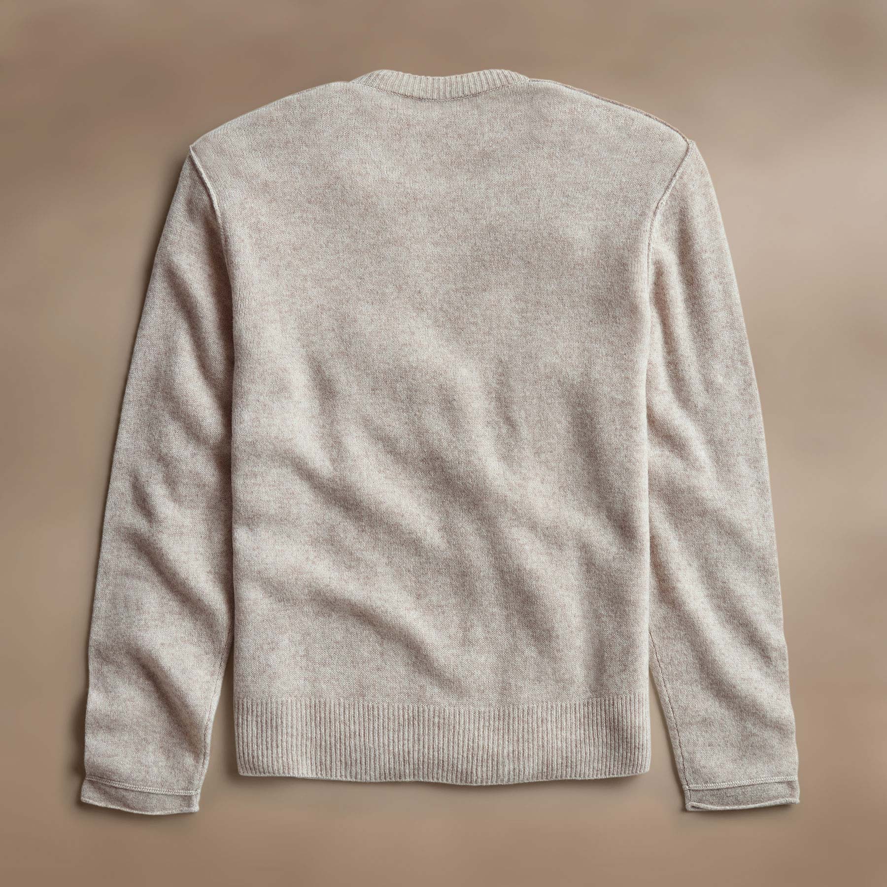 Soft Featherweight Cashmere Crew Neck Sweater - Light Beige | Cozy Winter Wear & Casual Outfit Essential