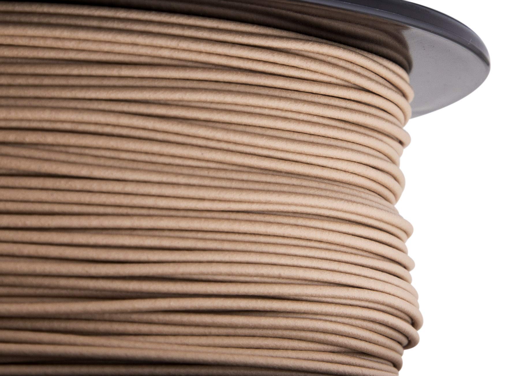 HATCHBOX 1.75mm Wood PLA 3D Printer Filament - 1KG Spool with +/- 0.03mm Precision - Natural Wood Finish Filament for 3D Printing - Perfect for DIY Projects, Home Decor & Prototyping