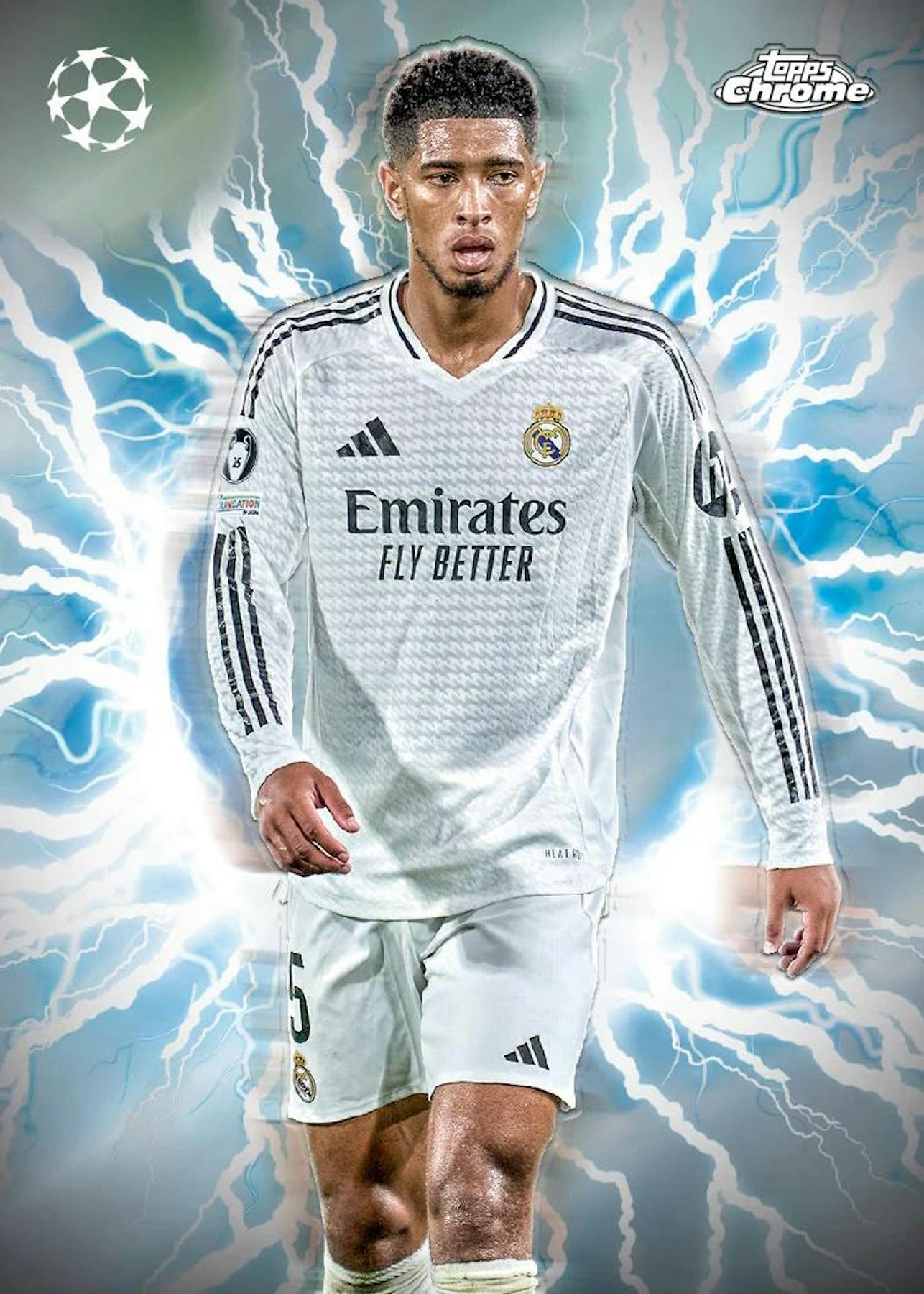 2024-2025 Topps Chrome UEFA Club Competitions Soccer Hobby Box - Premium Soccer Trading Cards for Collectors & Fans - Perfect for Sports Memorabilia Collections & Fantasy League Enthusiasts