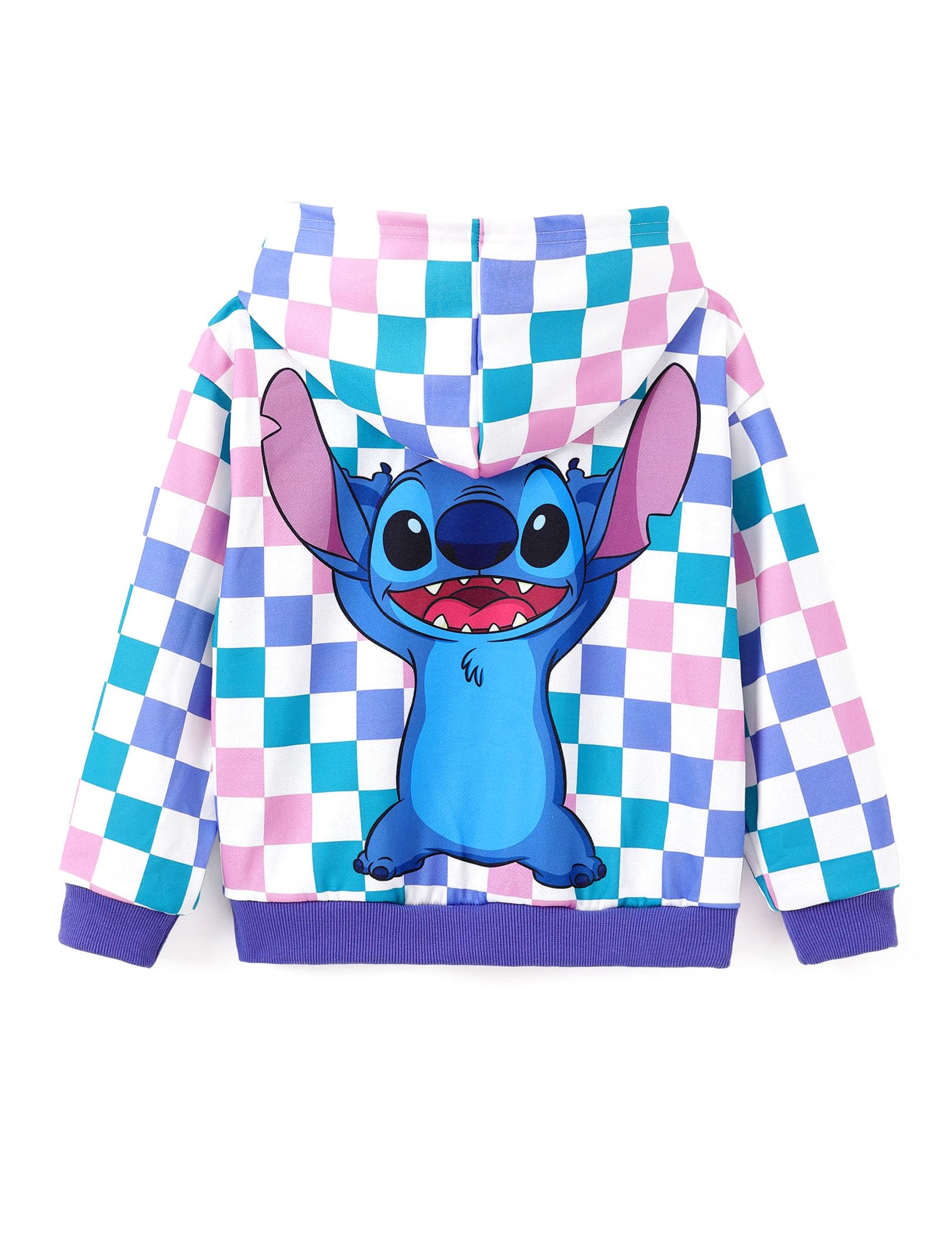 Disney Frozen Elsa Princess Cinderella Belle Stitch Girls Hoodie - Zip Up Hooded Jacket Sweatshirt for Toddler & Kids | Unisex Winter Wear for School, Playdates & Family Outings