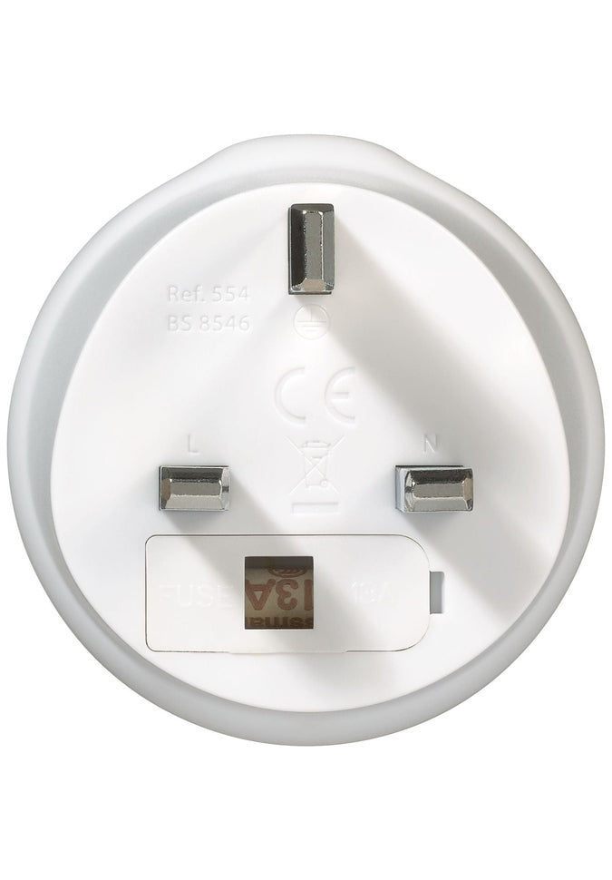 Universal Travel Adapter - US to UK Plug Converter with Dual USB Ports for Charging Phones & Laptops | Perfect for Business Trips, Vacations in Europe & Asia