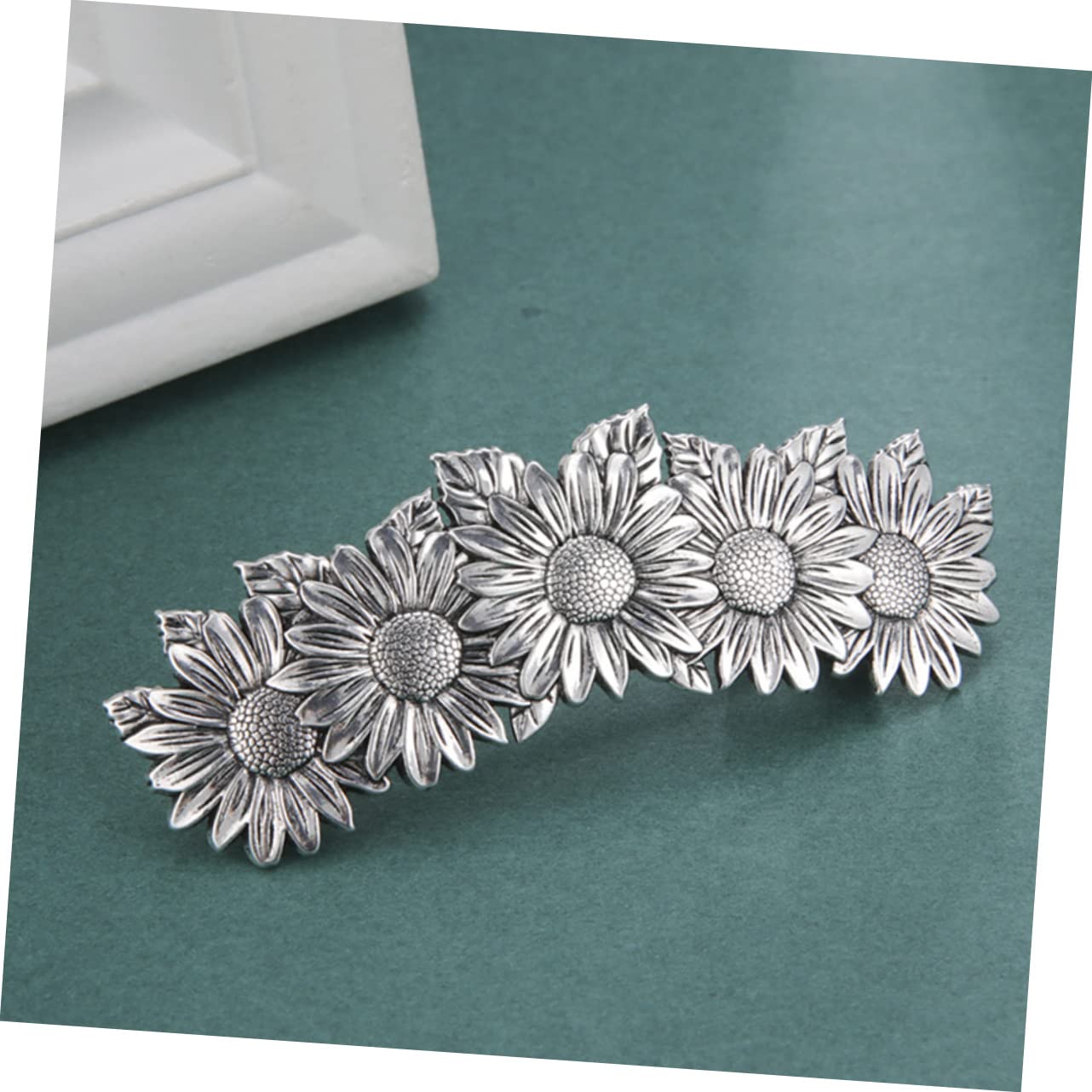 LALAFINA 3-Pack Hawaiian Flower Hair Clips - Sunflower Hair Accessories for Women, Decorative Metal Hairpins for Beach, Summer, Wedding & Boho Style