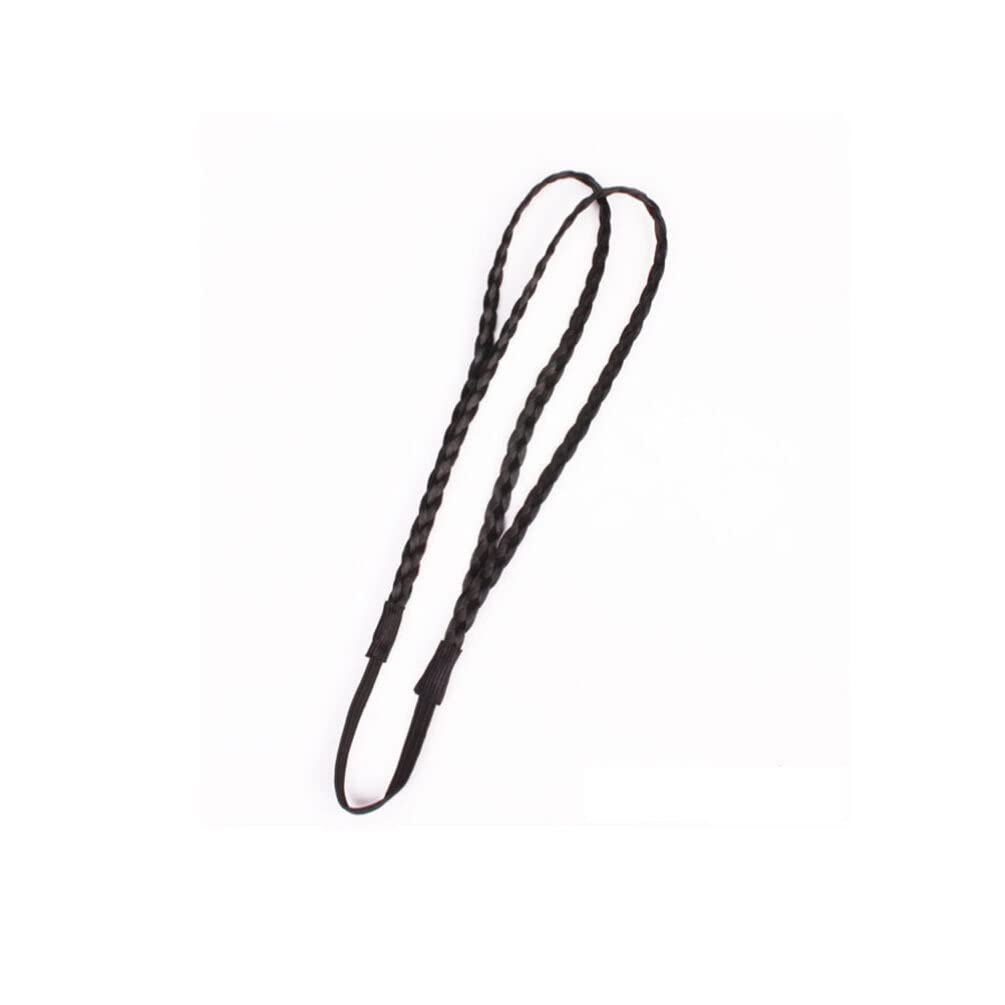 Mobestech 4pcs Braided Headbands for Women & Girls - Double Weaving Knot Hair Ties, Elastic Hair Bands, Plaited Head Wrap - Perfect for Workouts, Yoga, Running, and Everyday Styling