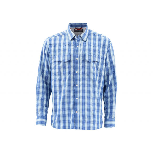 Men's Big Sky Long Sleeve Fishing Shirt - UPF 50+ Sun Protection, Quick Dry & Breathable for Outdoor Activities - Perfect for Fishing, Hiking, and Camping