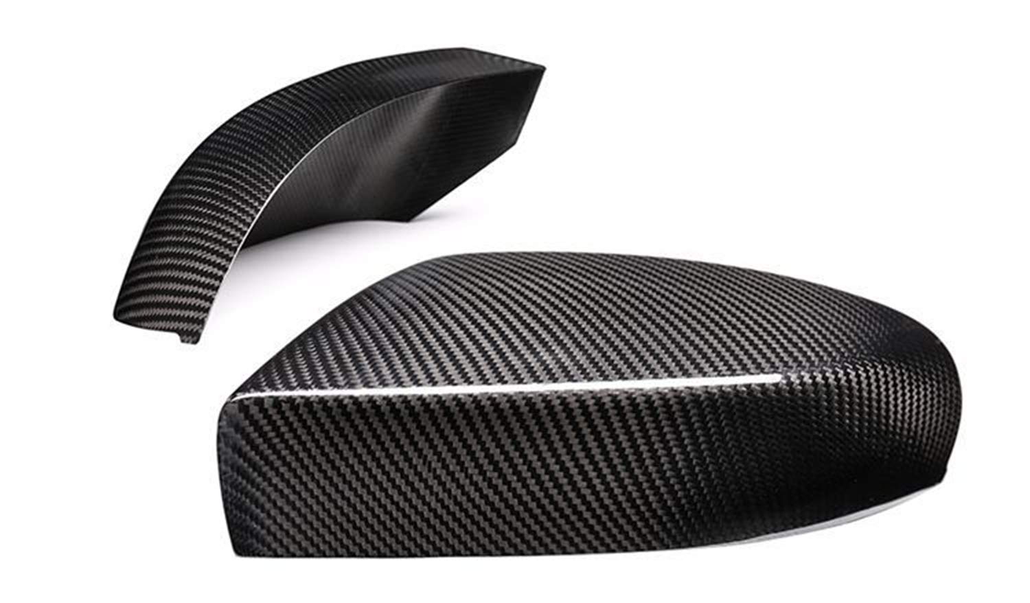 Carbon Fiber Side Mirror Cover for Maserati Ghibli 2017-2020 - Black Real Carbon Fiber Replacement Mirror Trim - Exterior Auto Accessories for Luxury Car Protection & Style Upgrade