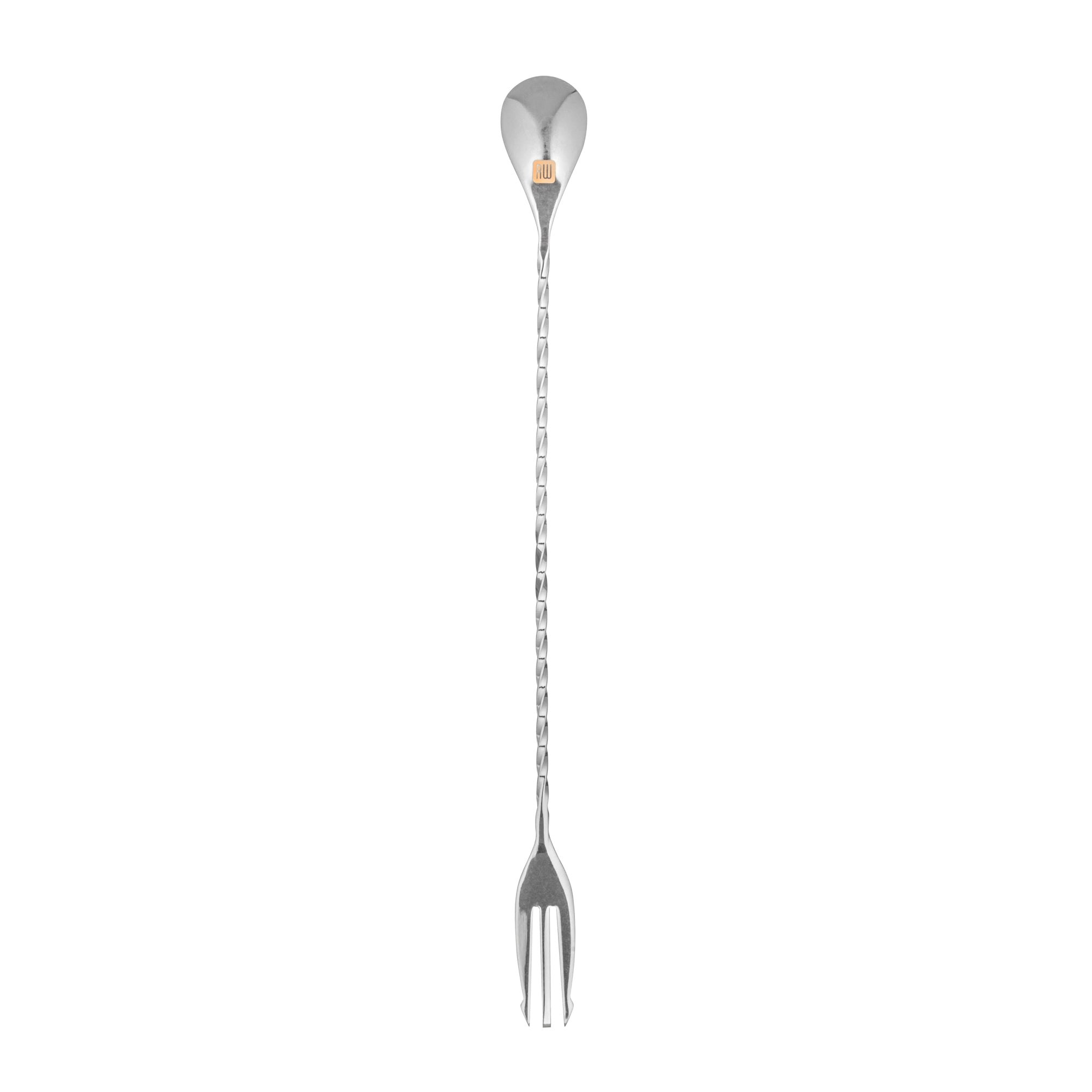 Premium Black Plated Stainless Steel Trident Bar Spoon - 12