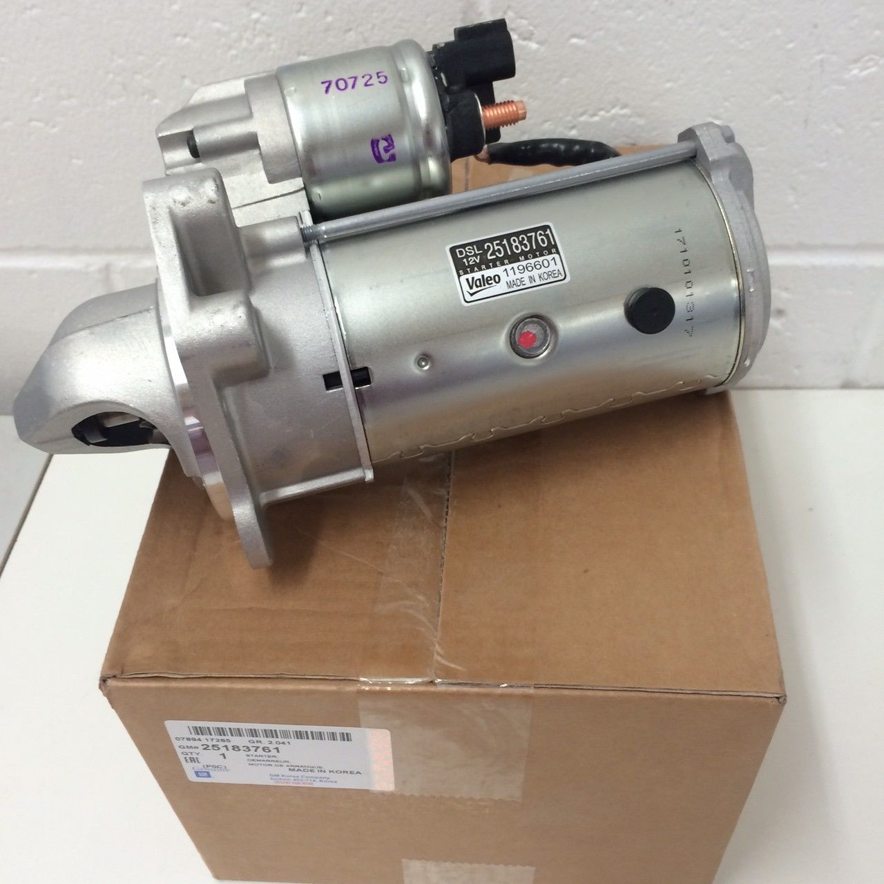 Genuine Holden Starter Motor for Cruze & Captiva Diesel Engines - Part Number 25183761 | Reliable Engine Starting Solution for Cold Weather & Daily Commuting