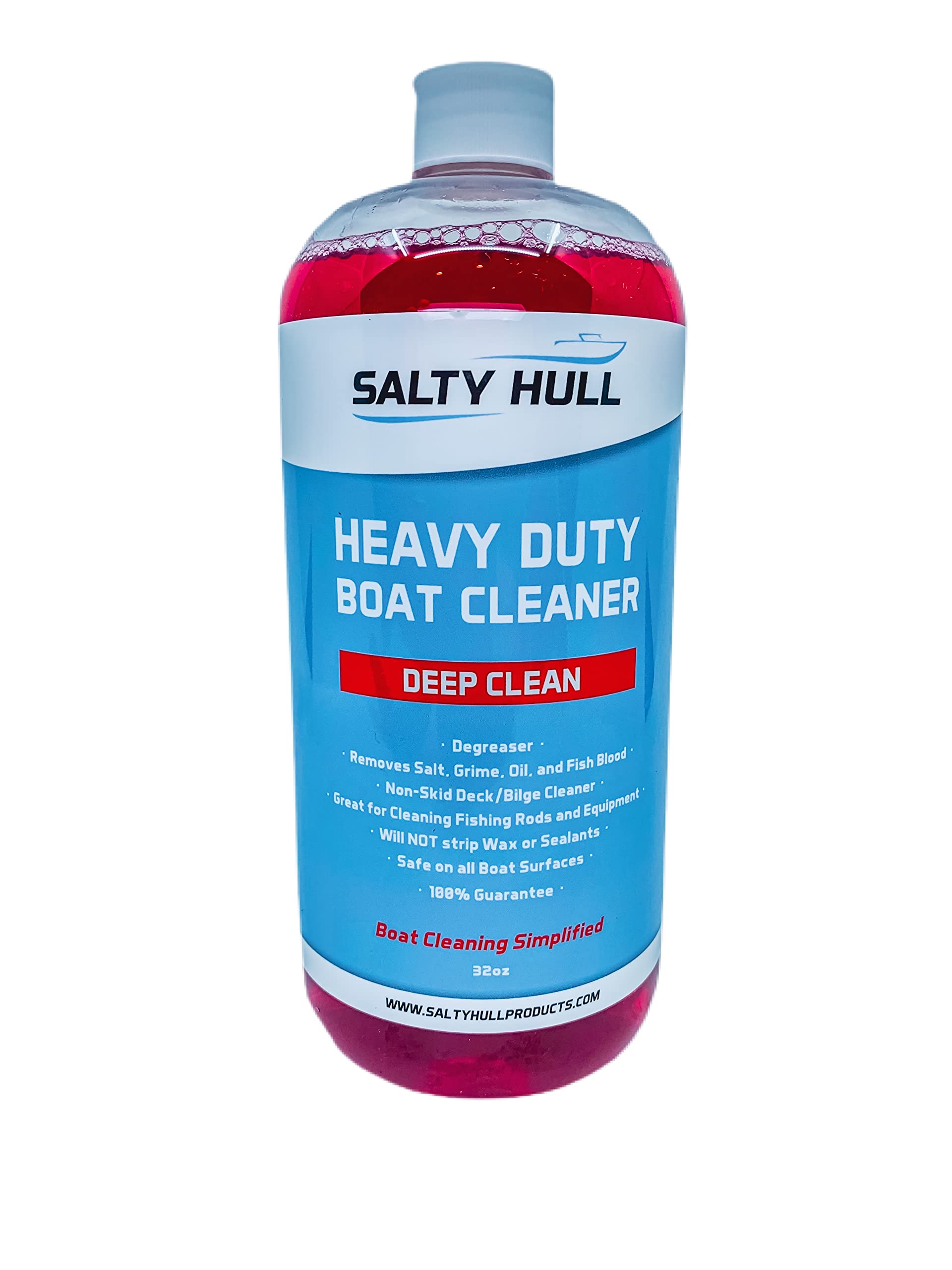 Heavy Duty Boat Cleaner & Degreaser - Powerful Marine Stain Remover for Fiberglass, Aluminum & Vinyl - Ideal for Boats, Yachts & Jet Skis