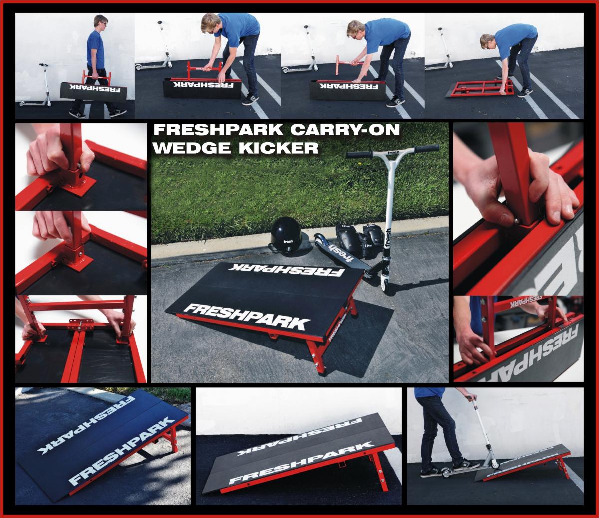 Fresh Park Mini Wedge Kicker - Portable Soccer Training Aid for Kids & Adults - Perfect for Backyard Practice, Skill Drills & Solo Training Sessions