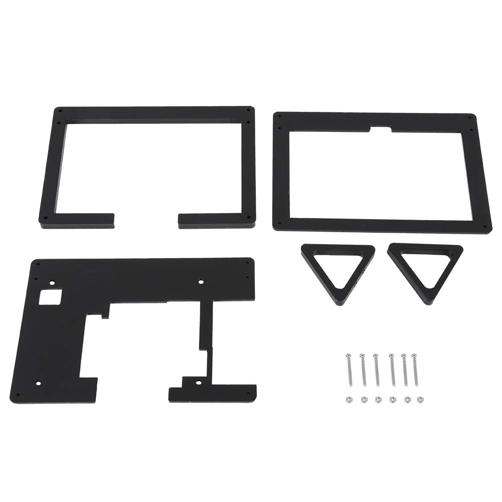 5 Inch Protective Case for Raspberry Pi Display - Black Acrylic Computer Enclosure with DIY Tools | Perfect for Raspberry Pi Projects, Electronics Prototyping & Maker Spaces