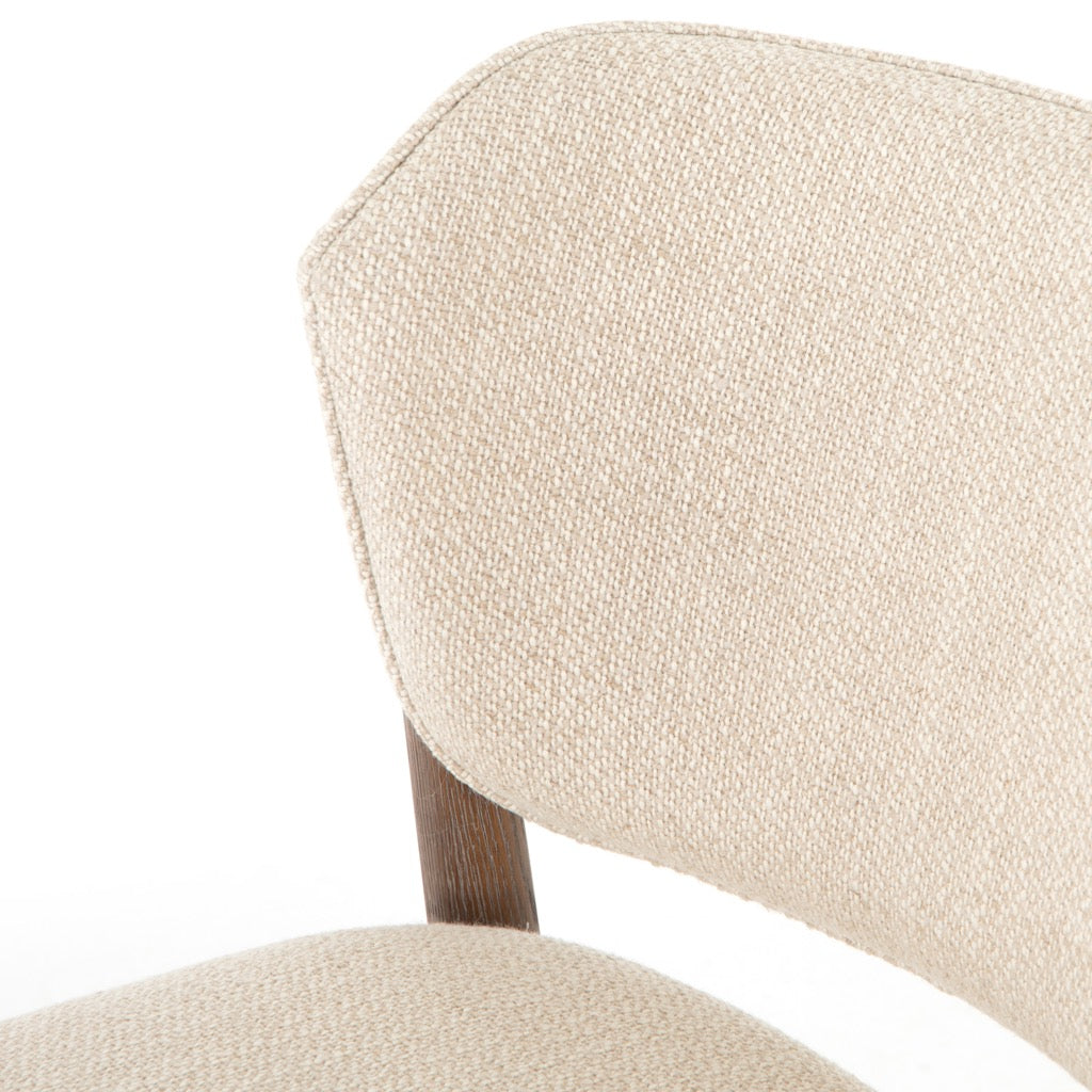 Joren Dining Chair - Irving Taupe Upholstered Side Chair for Kitchen, Dining Room & Office - Comfortable Modern Accent Seating