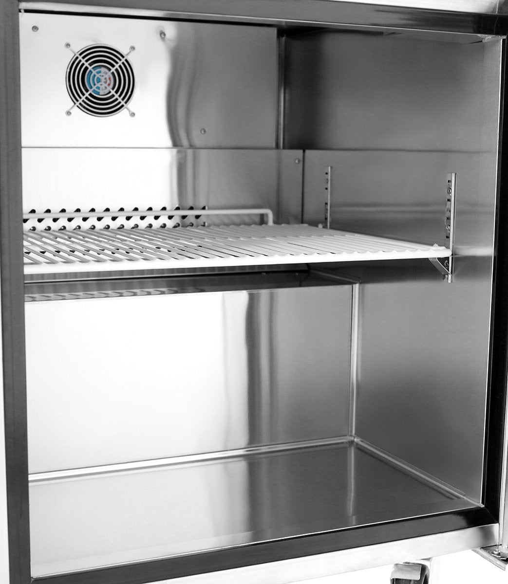 Atosa MGF8401GRL 27-Inch Undercounter Commercial Refrigerator with Left Hand Hinge - Perfect for Restaurants, Bars, and Small Kitchens