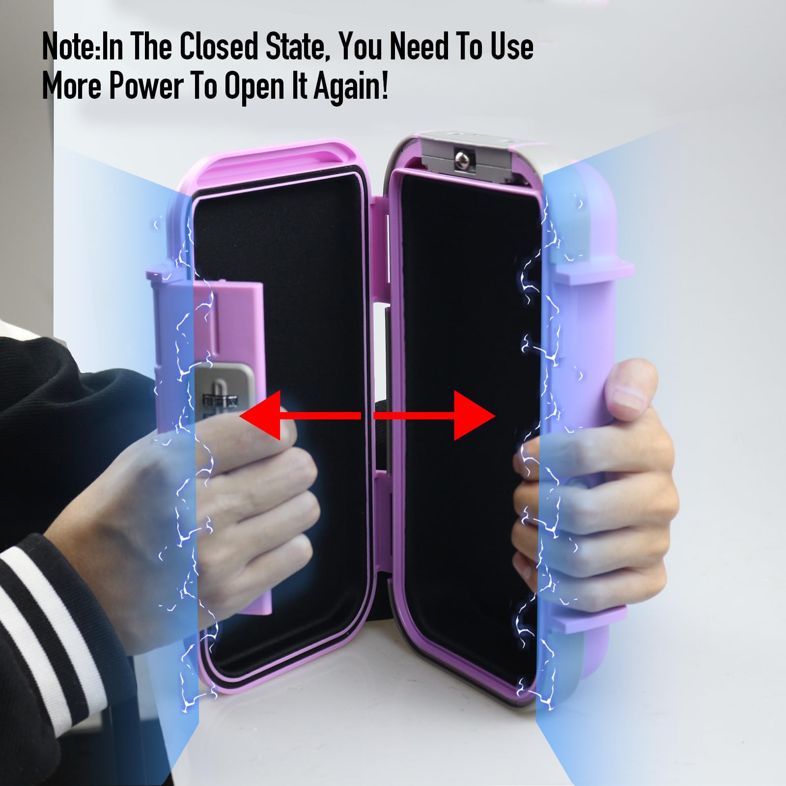 MRY Portable Combination Lock Box - Waterproof Anti-Theft Security Case with Removable Chain & Custom Code - Perfect for Travel, Home, Office, and Outdoor Use (Pink)