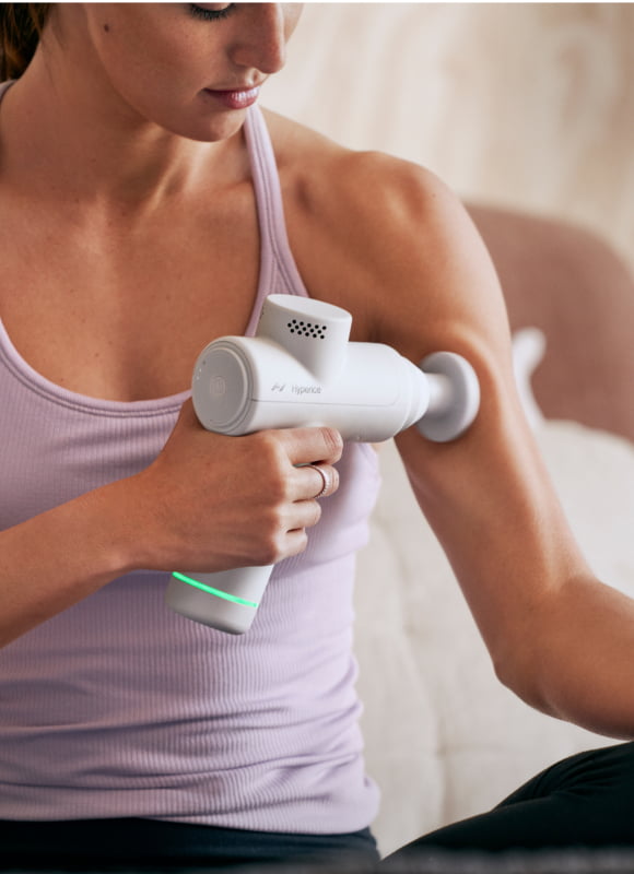 Hyperice Hypervolt Go 2 Portable Percussion Massage Gun - Handheld Deep Tissue Muscle Massager for Pain Relief & Recovery (6.7 x 7.3 x 2 Inches) - Perfect for Athletes, Gym Workouts & Post-Exercise Recovery