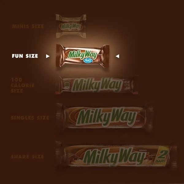(2 Pack) Milky Way Milk Chocolate Fun Size Candy Bars - Rich Chocolate, Chewy Caramel & Smooth Nougat (3.36 oz) | Perfect for Halloween Treats, Party Favors & Office Snacks