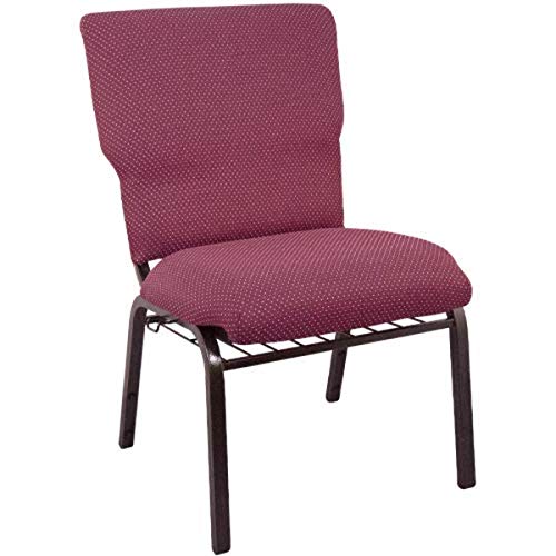 Burgundy Pattern Fabric/Gold Vein Frame