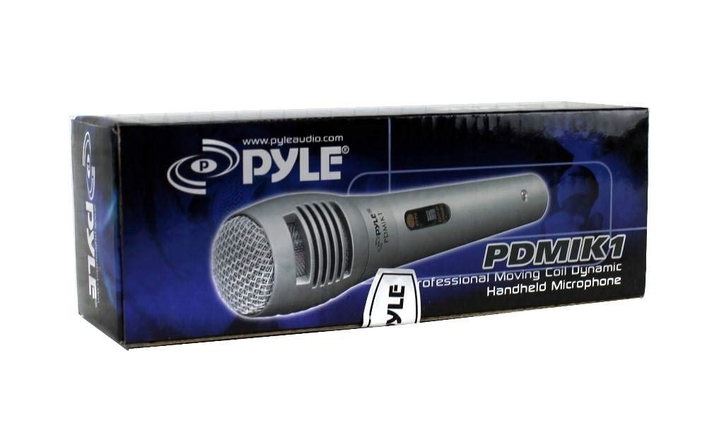 PYLE PDMIK1 Professional Dynamic Handheld Microphone with Cable - Ideal for Live Performances, Karaoke, Podcasting & Studio Recording