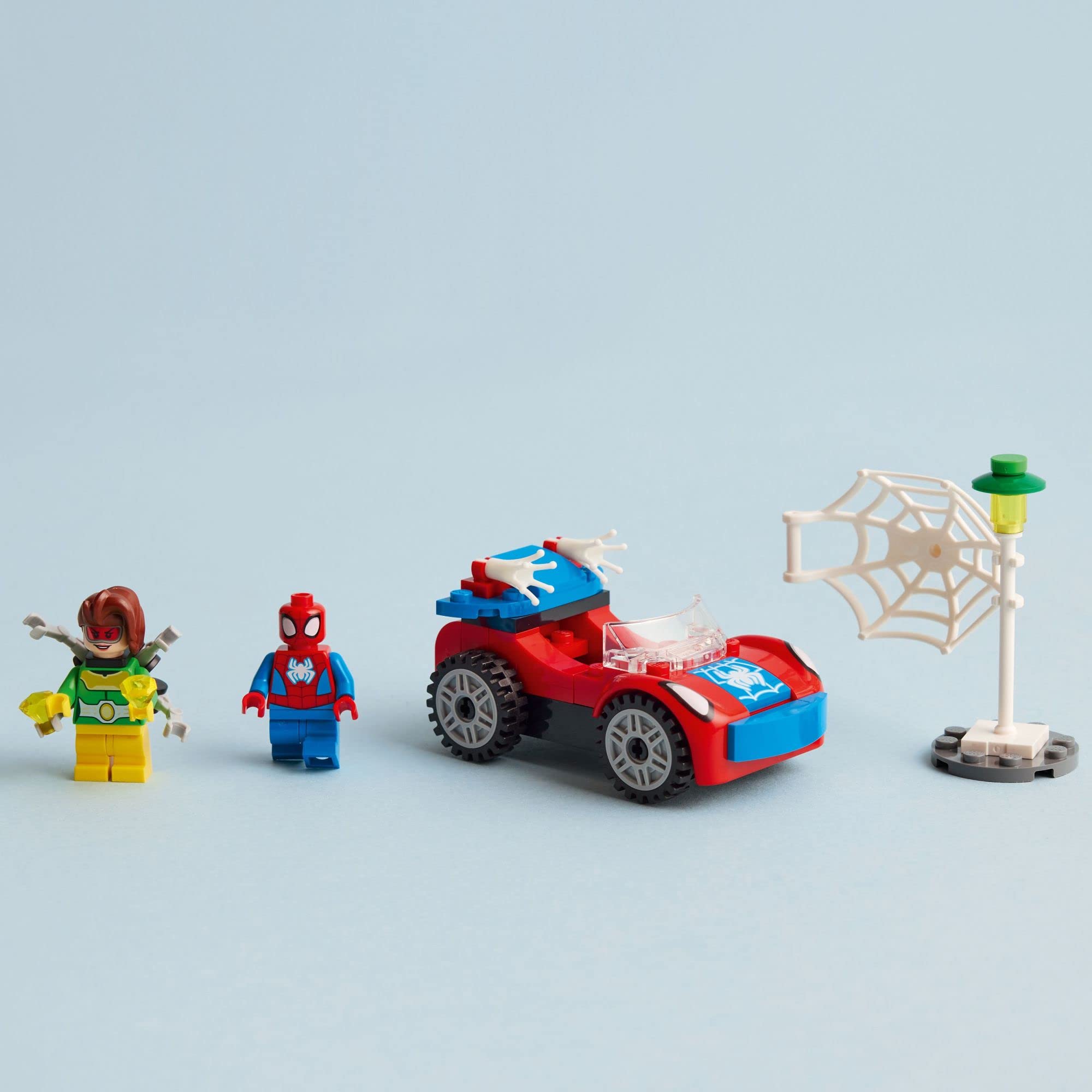 LEGO Marvel Spider-Man's Car & Doc Ock Building Set 10789 - Glow in The Dark Superhero Toy for Kids Ages 4+ | Creative Play, Birthday Gift & Collectible for Marvel Fans | Perfect for Pretend Play & Room Decor