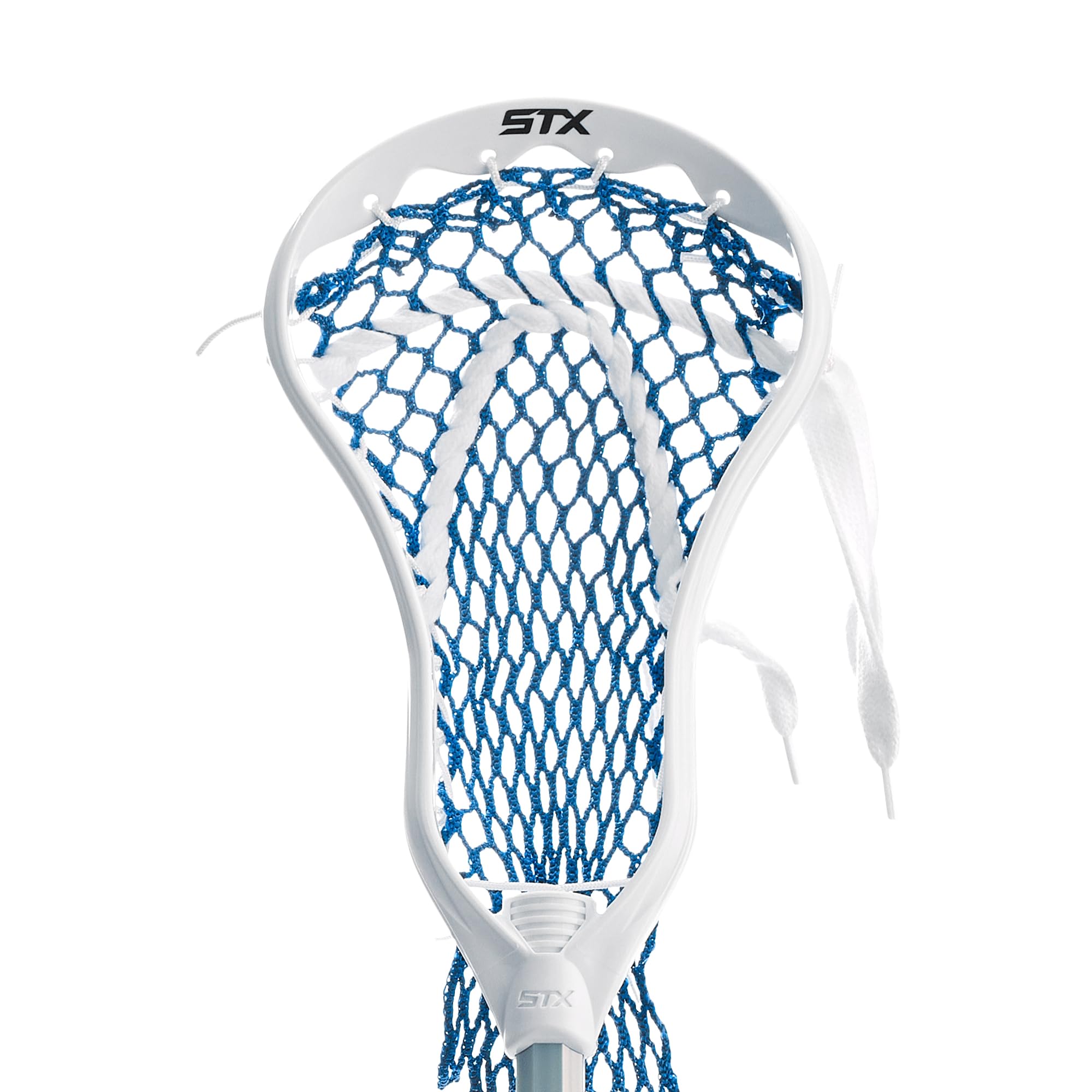 STX Fiddle STX 3-Player Lacrosse Game Set - Includes 2 Field Player Sticks, 1 Goalie Stick, Mini Goal & Balls (White/Grey) - Perfect for Backyard Games, Team Practice & Youth Sports Training