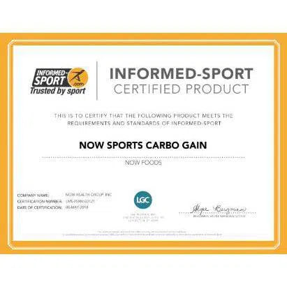 NOW Sports Carbo Gain Powder - Premium Maltodextrin Carbohydrate Supplement for Energy & Endurance - Ideal for Workouts, Running & Athletic Performance
