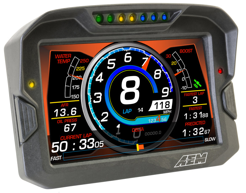 AEM CD 7 Non-Logging Race Dash Carbon Fiber Digital Display with CAN Input - Perfect for Motorsports, Track Days & Performance Tuning