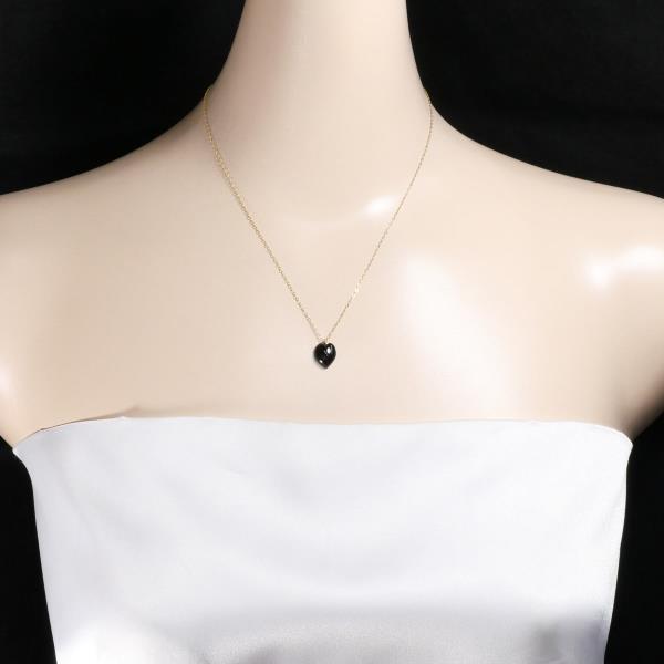 14K Yellow Gold Black Coral Pendant Necklace for Women - Elegant Jewelry Gift for Birthday, Anniversary & Special Occasions