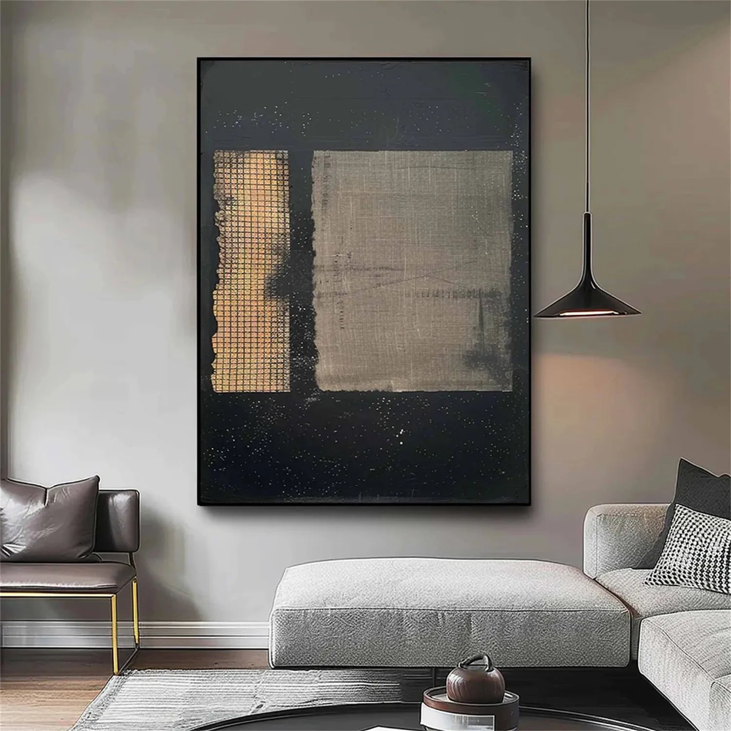 Abstract Tranquility Art Painting #WS156 - Modern Wall Decor for Living Room, Bedroom & Office - Handmade Canvas Artwork for Home & Office Decor