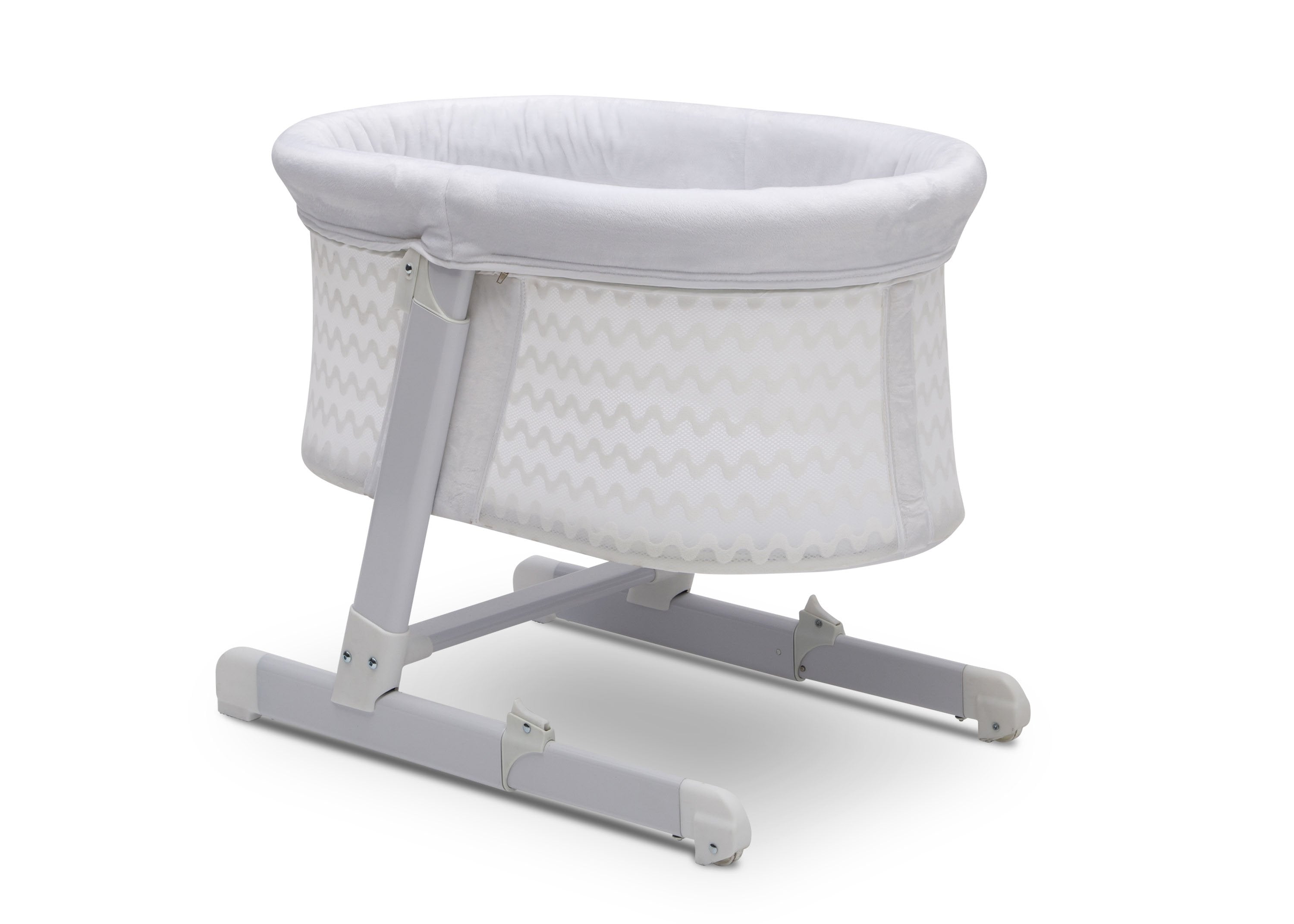 Simmons Kids Oval City Sleeper Bassinet - Portable Baby Crib for Newborns & Infants | Lightweight & Compact Nursery Bed for Home, Travel & On-The-Go Use