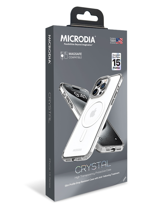 MICRODIA CRYSTAL™ Ultra Clear Protective iPhone Case - Shatterproof Scratch-Resistant Cover for iPhone [Models] - Perfect for Everyday Use, Travel & Outdoor Activities