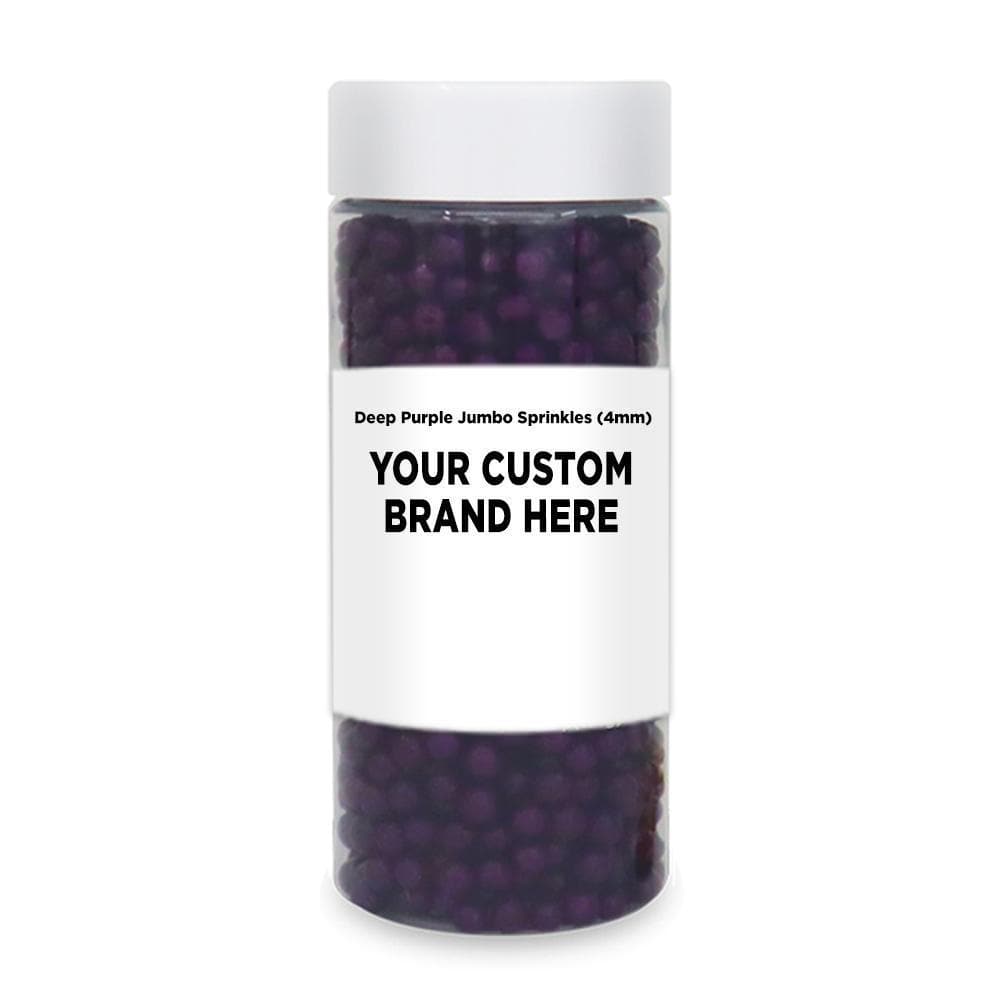 Deep Purple 4mm Sprinkle Beads for Jewelry Making - Bulk 48-Piece Set | Private Label Beading Supplies for DIY Crafts, Bracelets & Cupcake Decorations