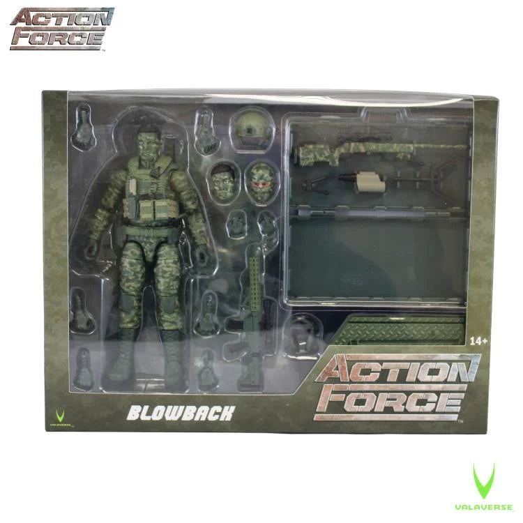 Action Force Series 4: Blowback Deluxe Sniper Figure - Military Action Figure for Collectors & Outdoor Adventure Play