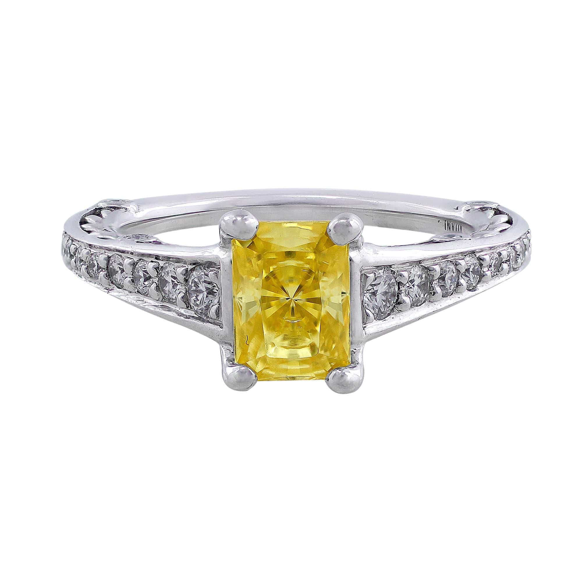 18K White Gold Diamond Bead Set Ring for Women - Elegant Wedding, Engagement & Anniversary Jewelry Gift