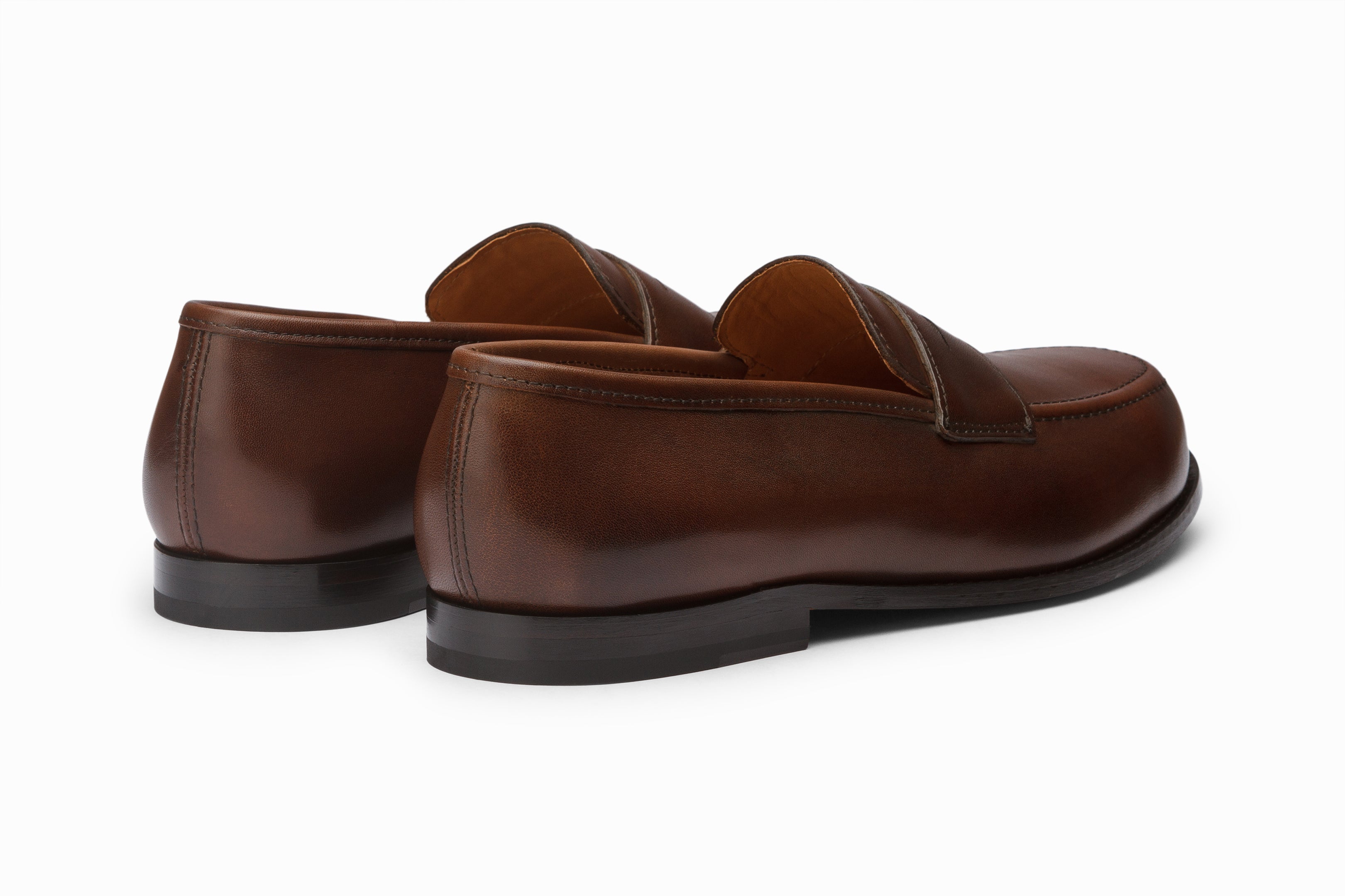 John Penny Loafer Shoes for Men - Genuine Leather Dark Brown Slip-On Dress Shoes | Perfect for Business, Office & Formal Occasions