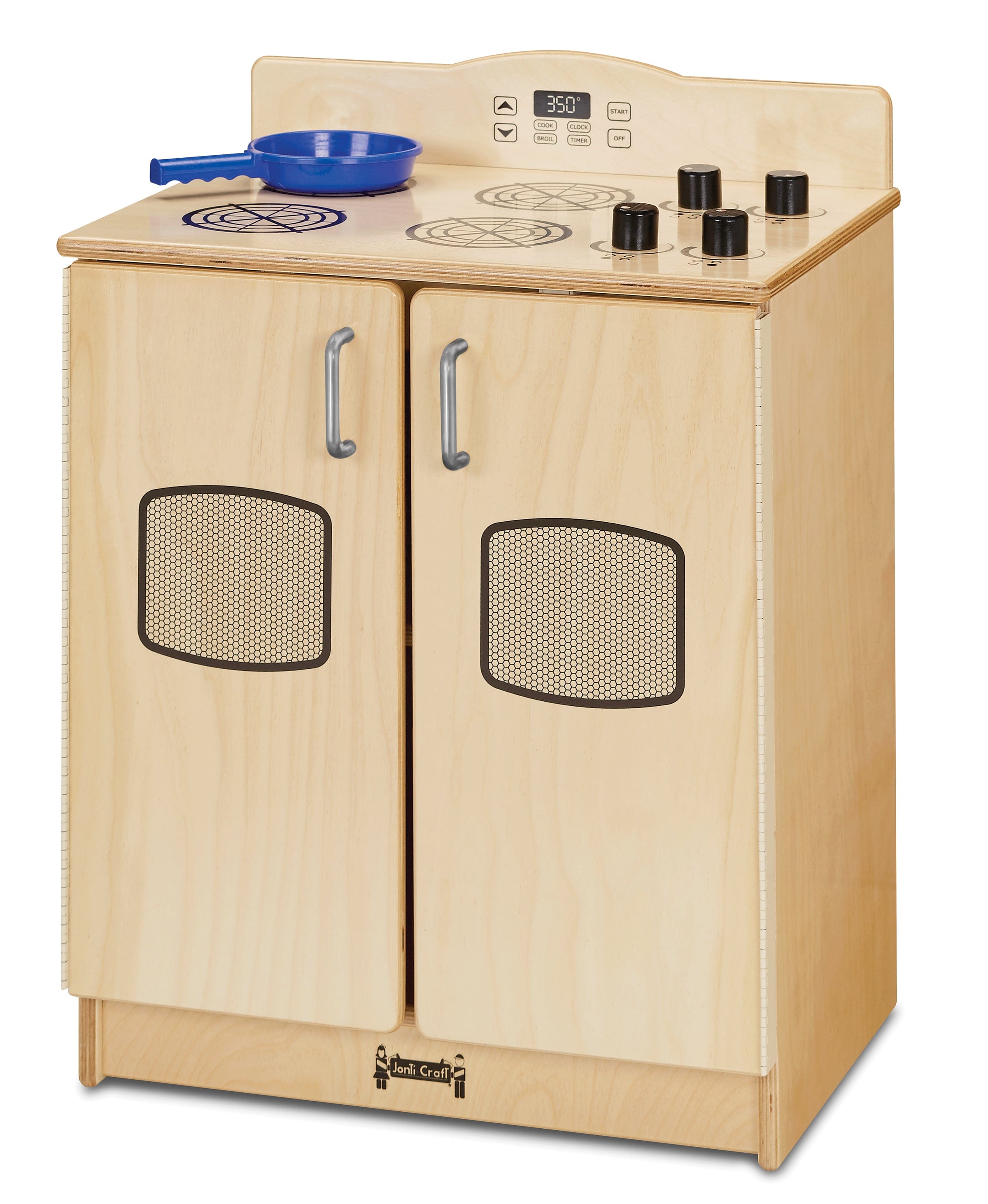 Jonti Craft® Culinary Creations Play Kitchen Stove - Wooden Pretend Play Cooking Set for Kids, Toddler Pretend Kitchen Toy with Burners & Oven - Perfect for Home, Preschool & Daycare Role Play Activities